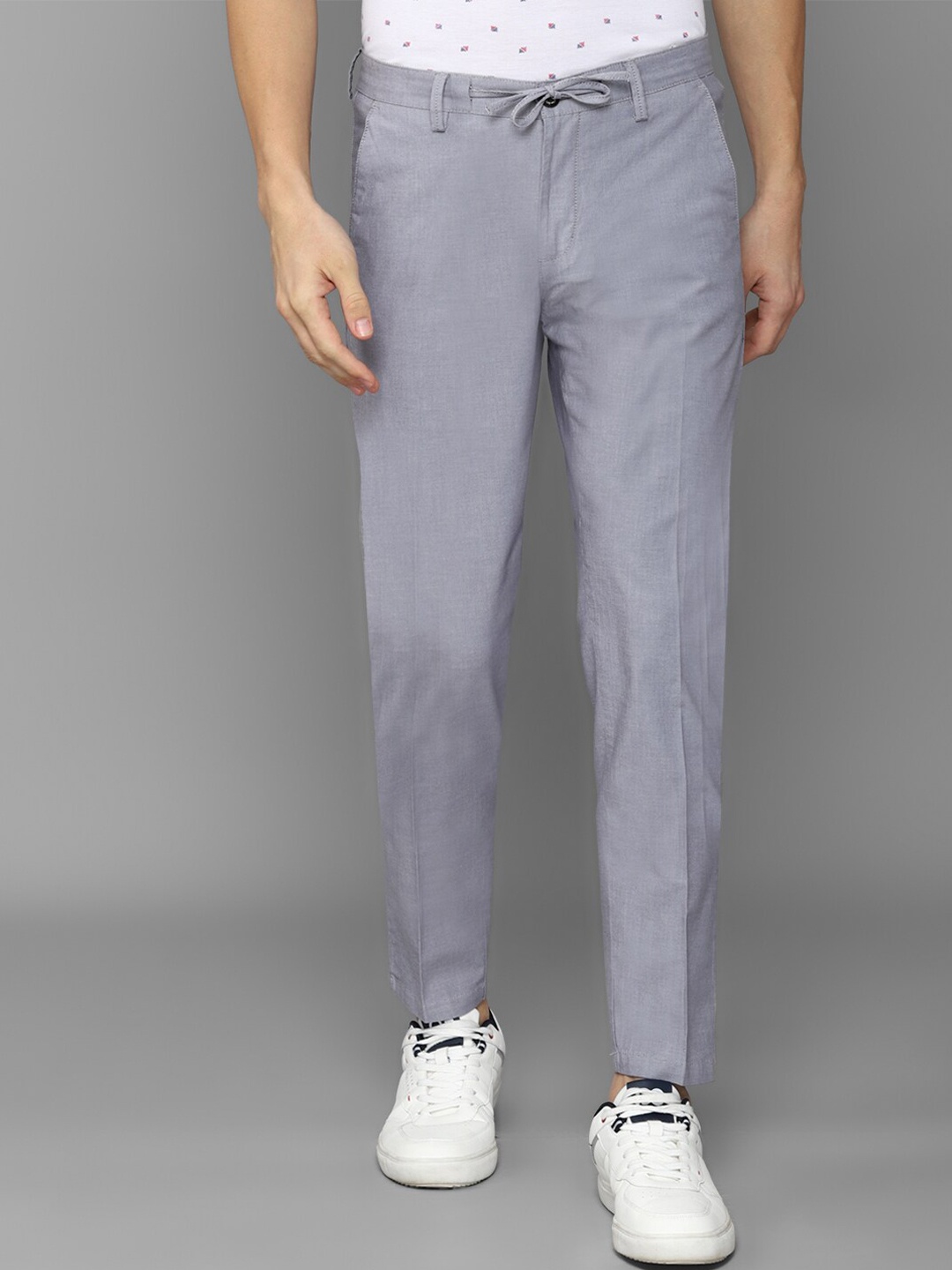 

Allen Solly Men Slim Fit Trousers, Grey