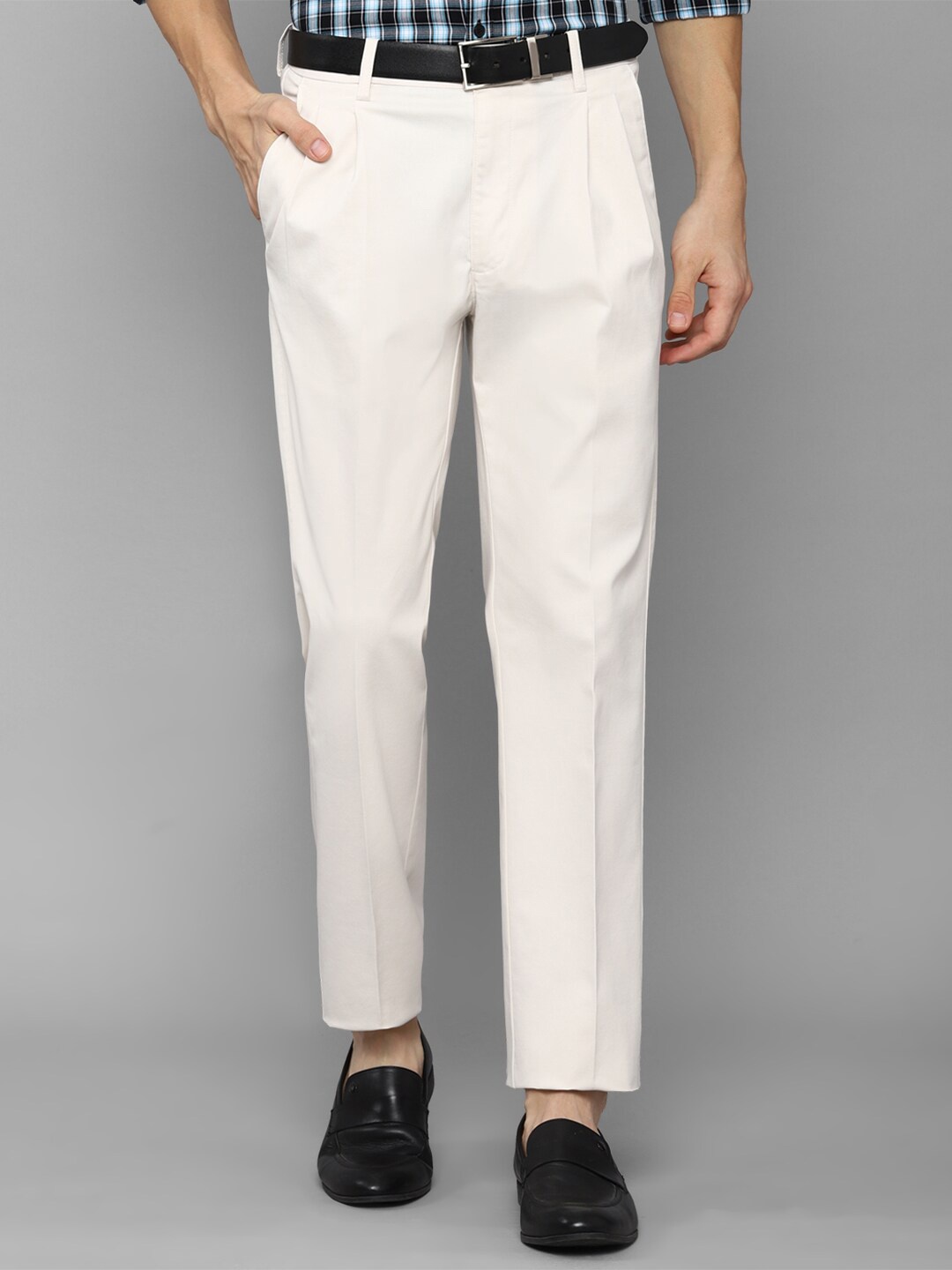 

Allen Solly Men Trousers, Cream