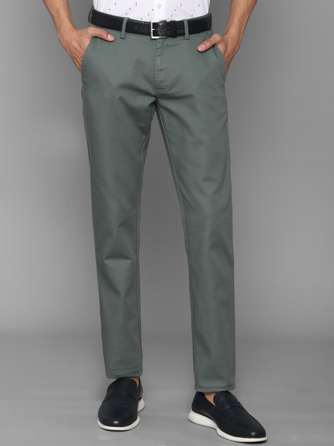 

Allen Solly Men Slim Fit Trousers, Grey