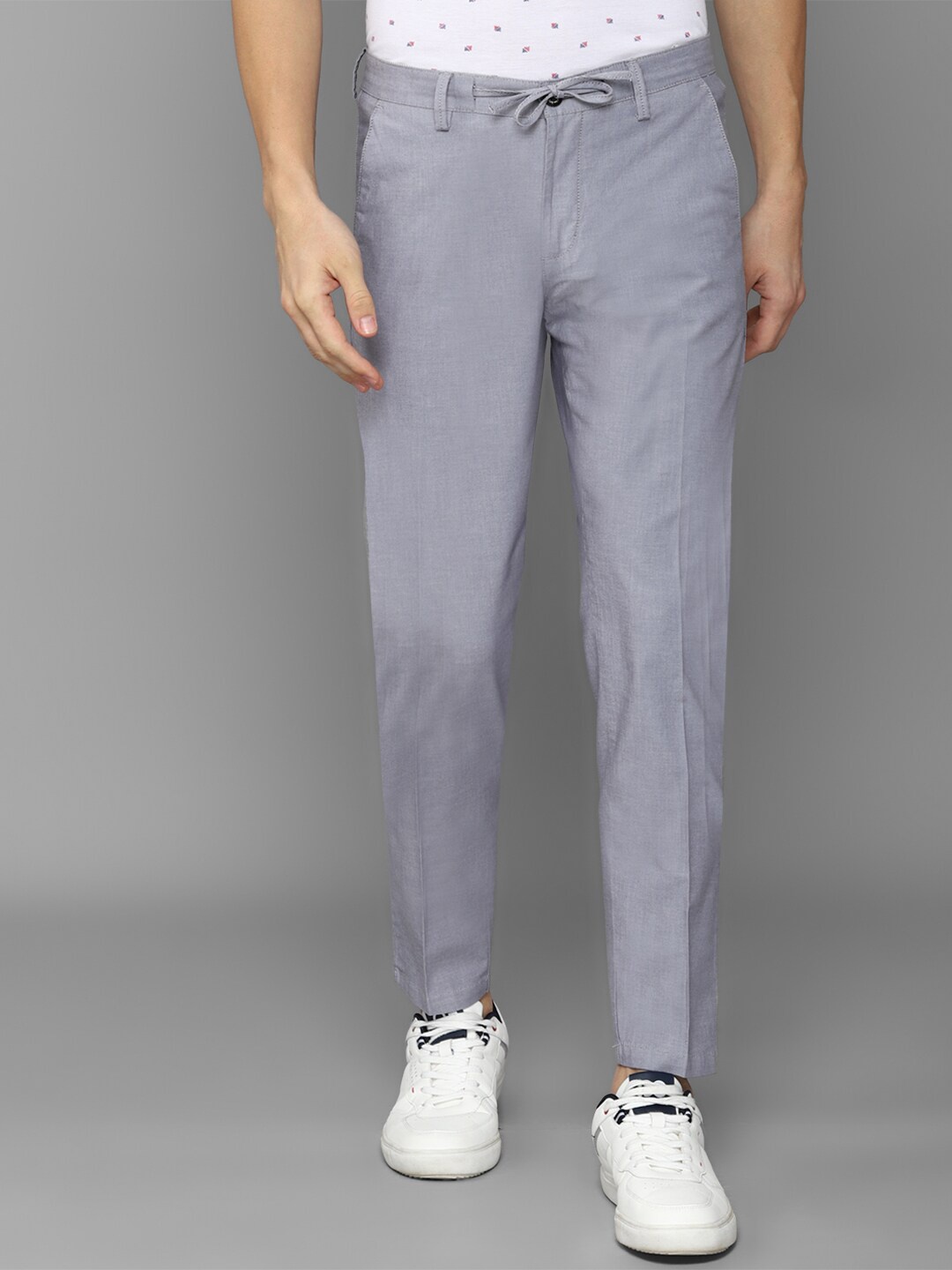 

Allen Solly Men Slim Fit Trousers, Blue
