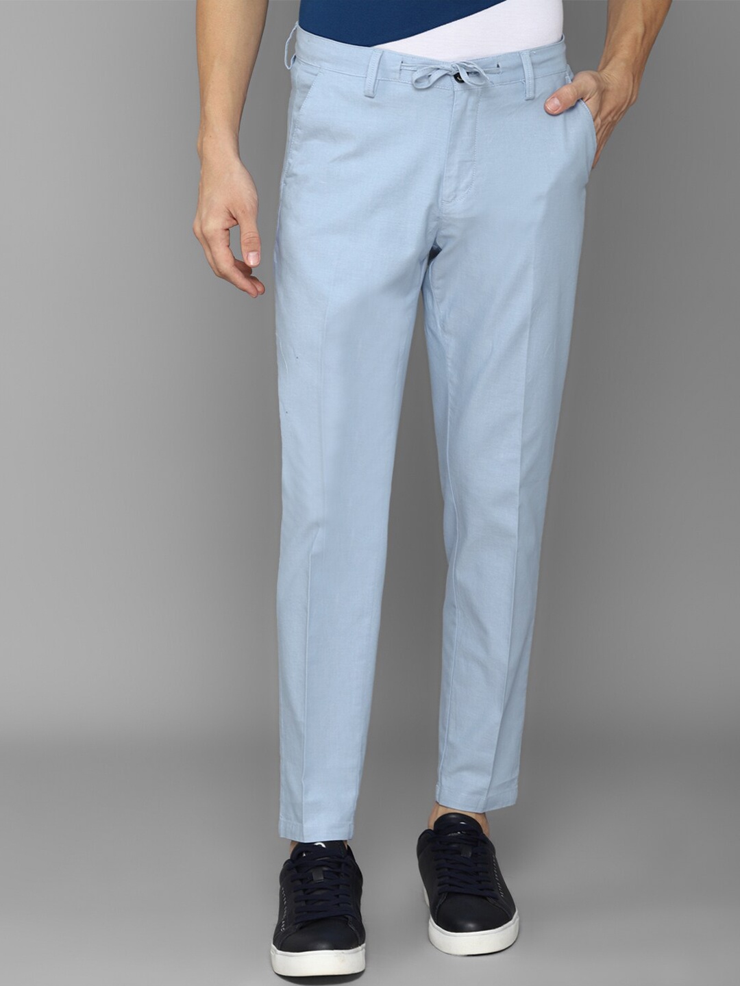 

Allen Solly Men Blue Slim Fit Trousers