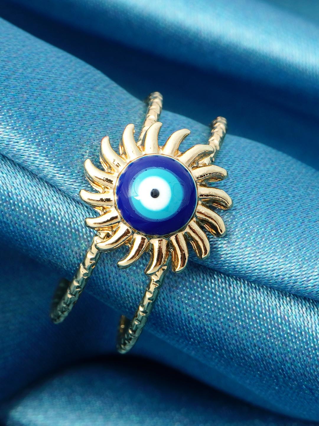 

Ferosh Evil Eye Sun Finger Rings, Gold