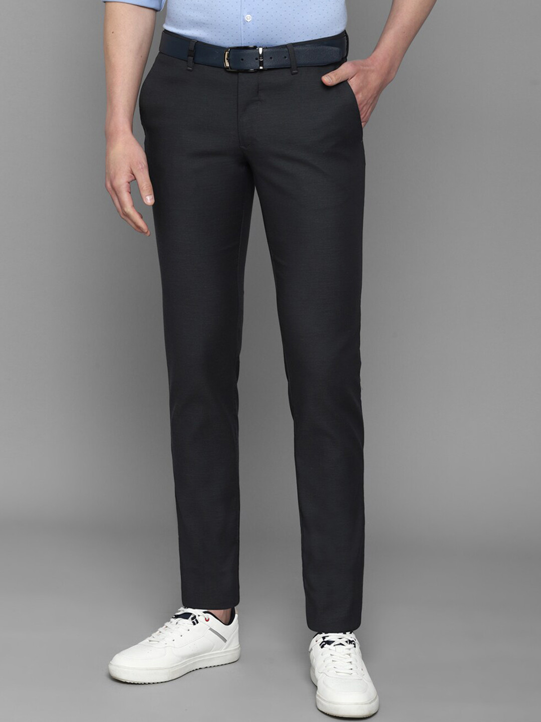 

Louis Philippe Slim Fit Trousers, Grey