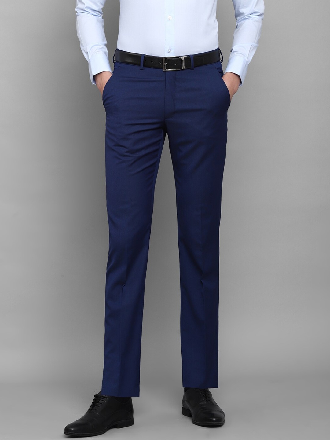 

Luxure by Louis Philippe Men Slim Fit Trousers, Blue