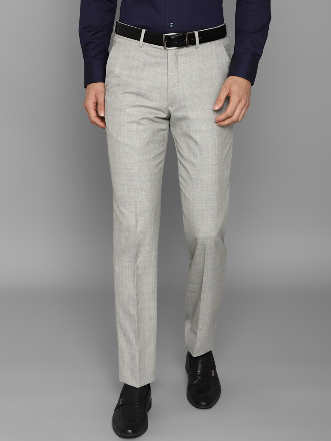

Luxure by Louis Philippe Men Slim Fit Trousers, Grey