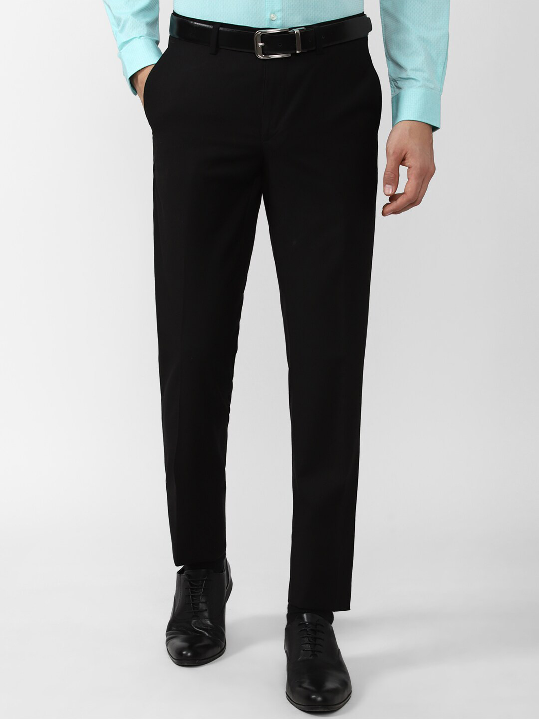 

Peter England Elite Men Slim Fit Trousers, Black