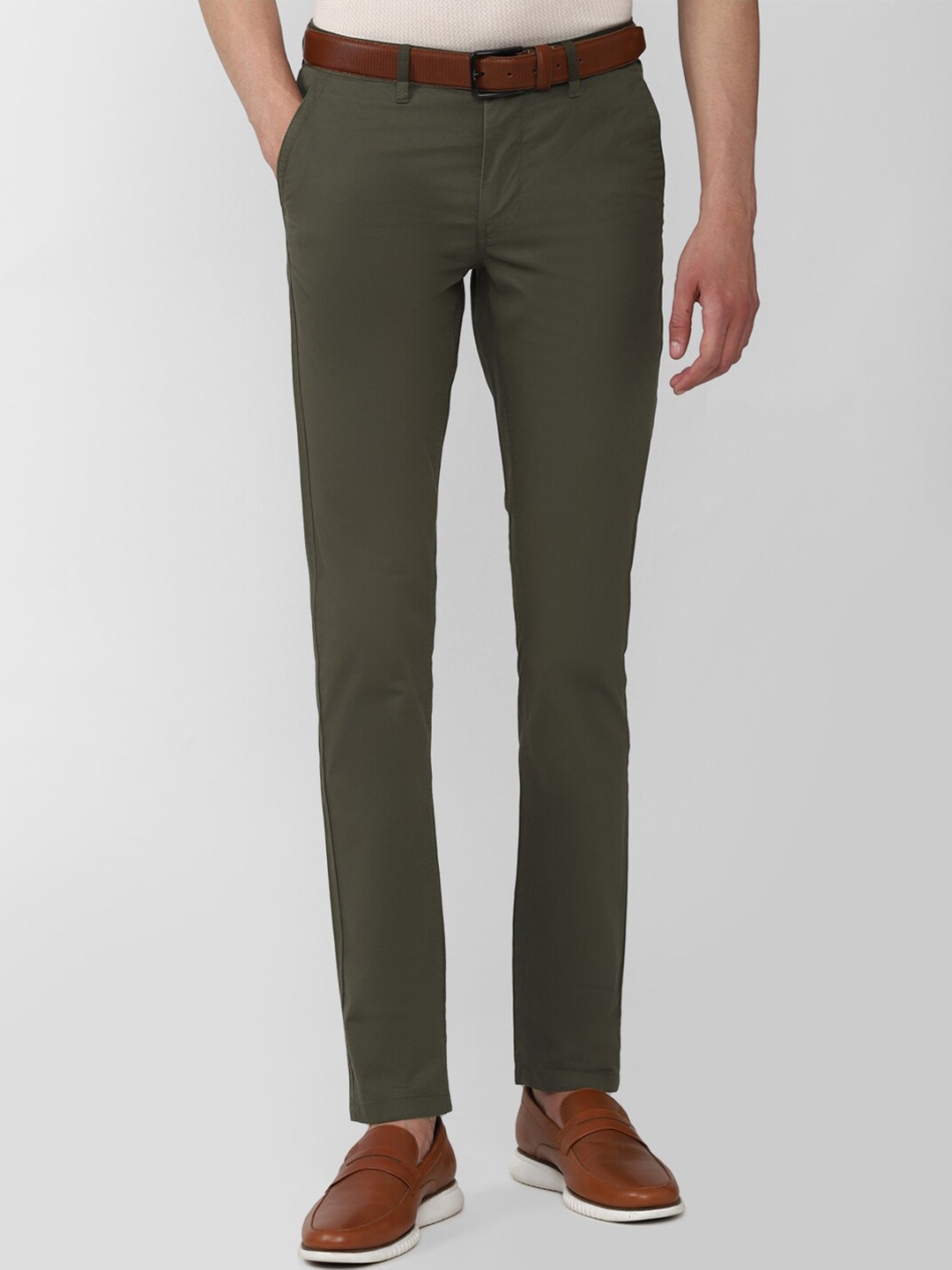 

Van Heusen Sport Men Slim Fit Trousers, Olive