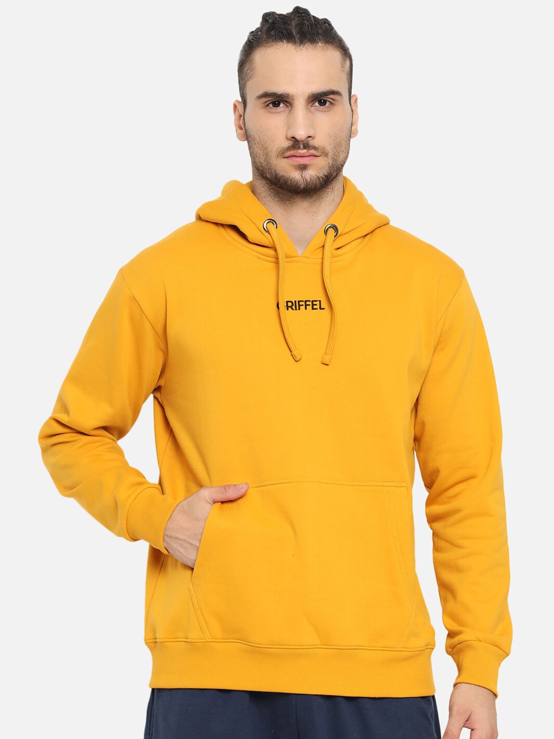 

GRIFFEL Men Solid Long Sleeves Sweatshirt, Mustard