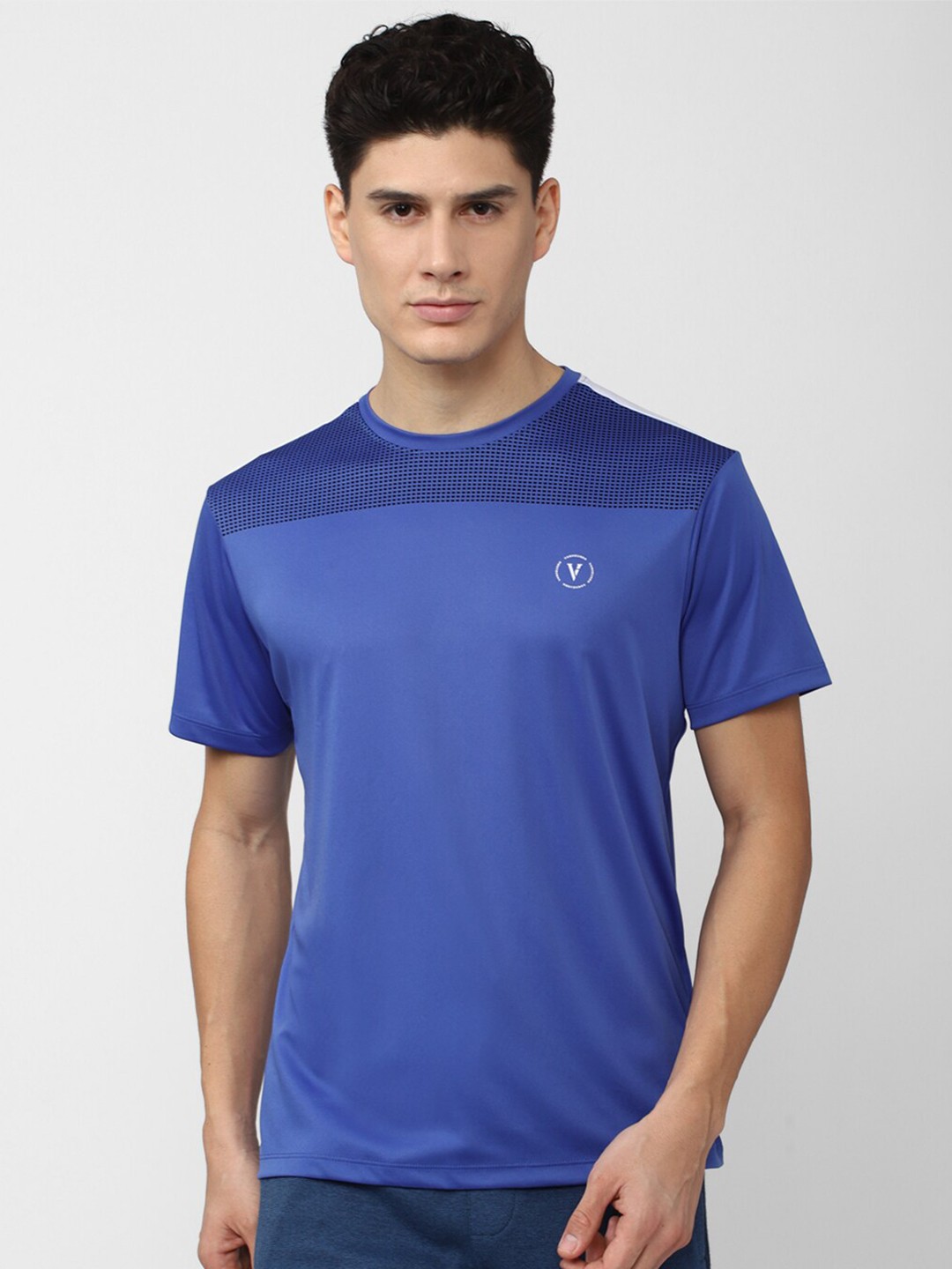 

Van Heusen Men Printed Slim Fit Golf T-shirt, Blue