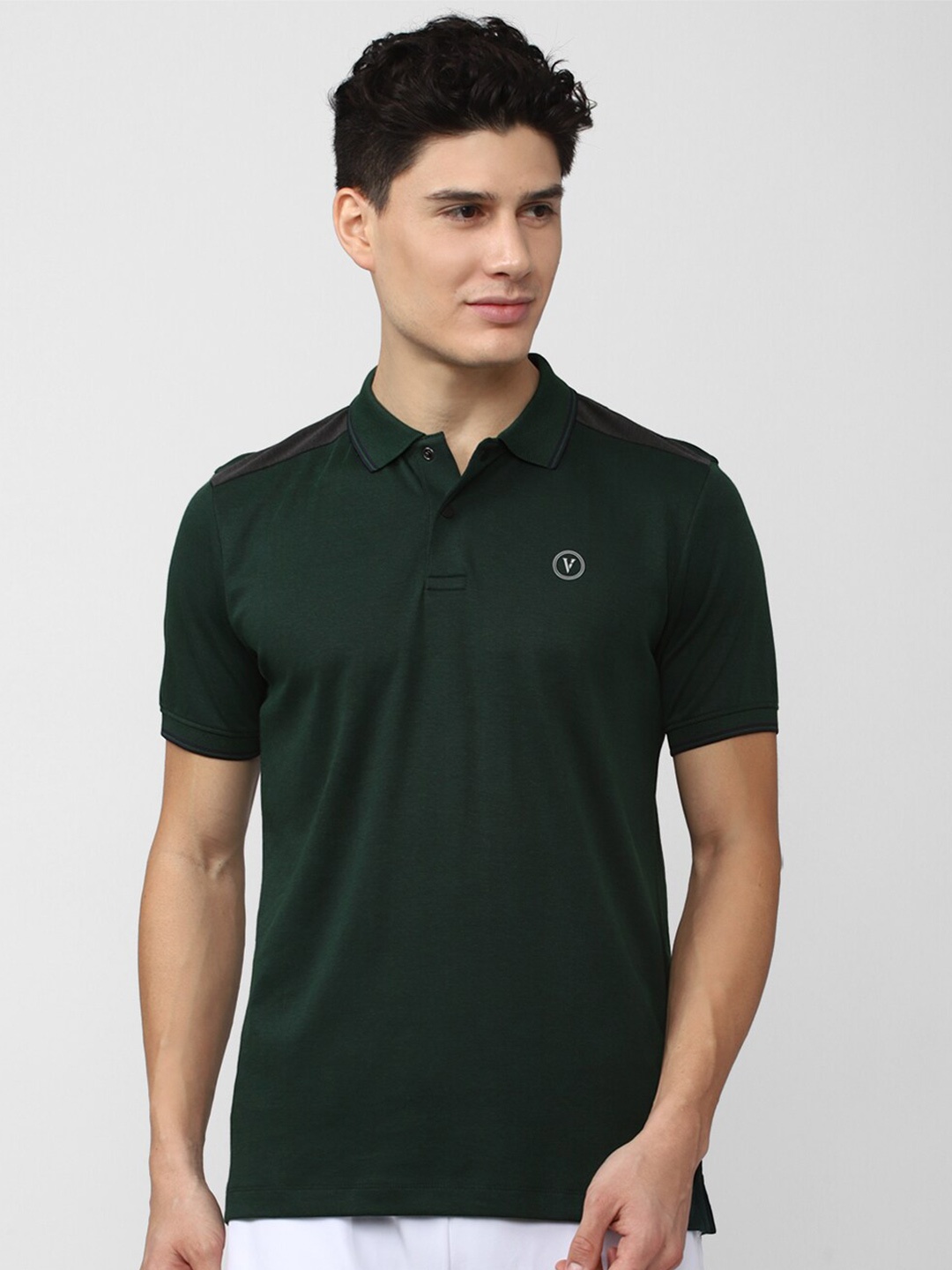 

Van Heusen Flex Men Polo Collar Sports Golf T-shirt, Green