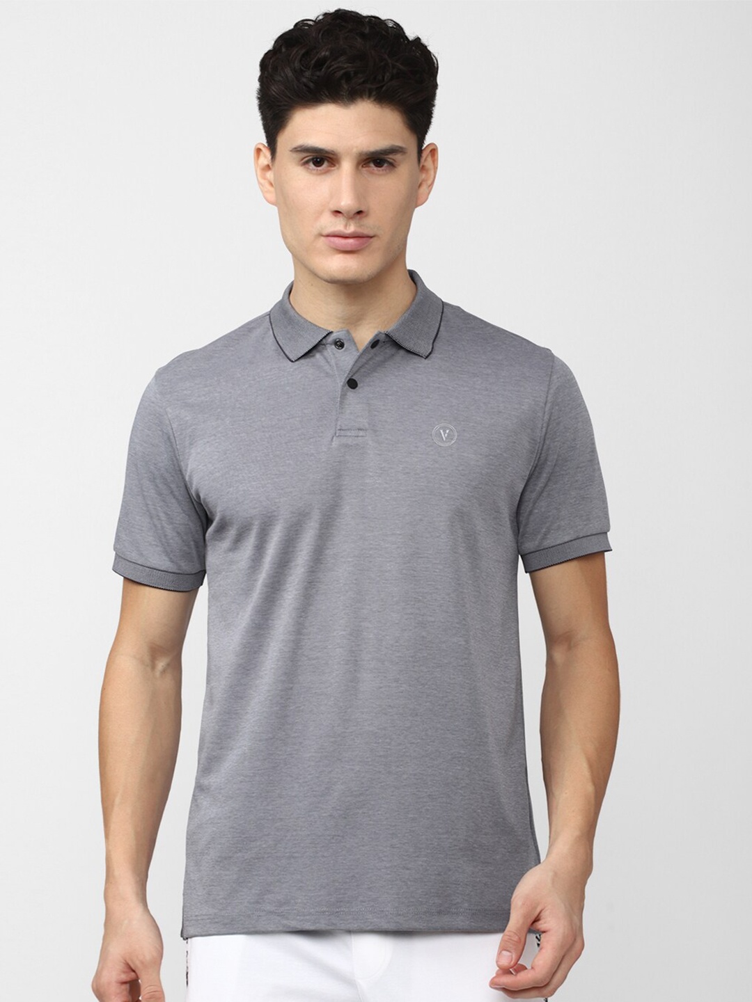 

Van Heusen Flex Men Polo Collar Sports T-shirt, Grey