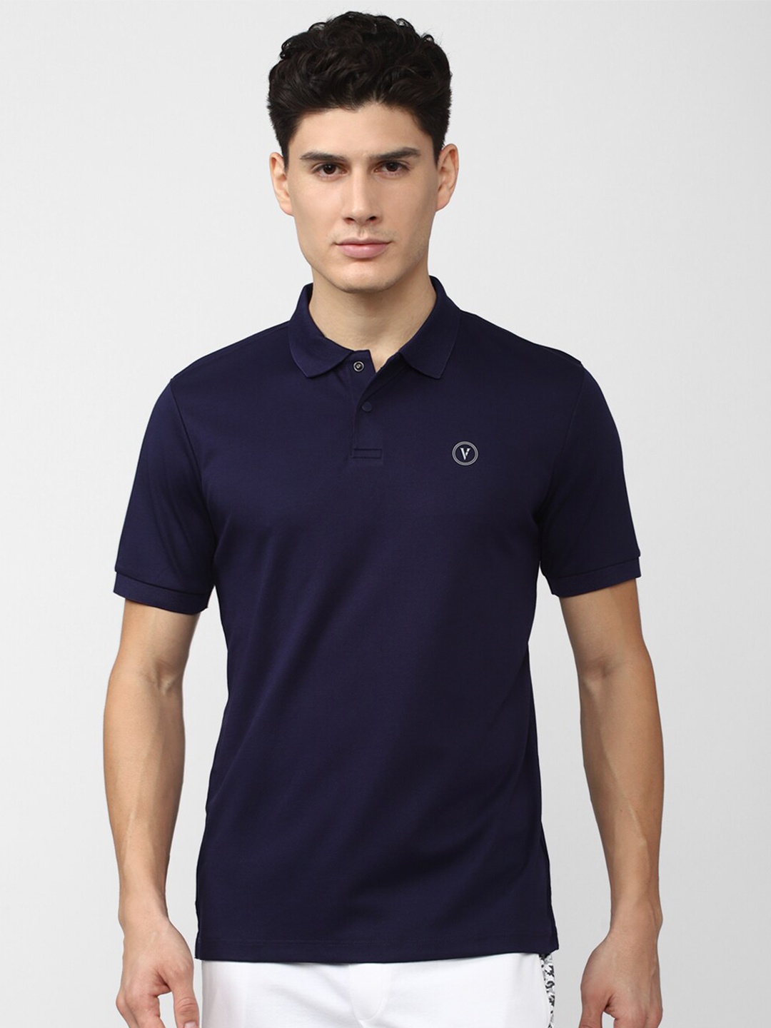 

Van Heusen Flex Men Polo Collar Training T-shirt, Navy blue