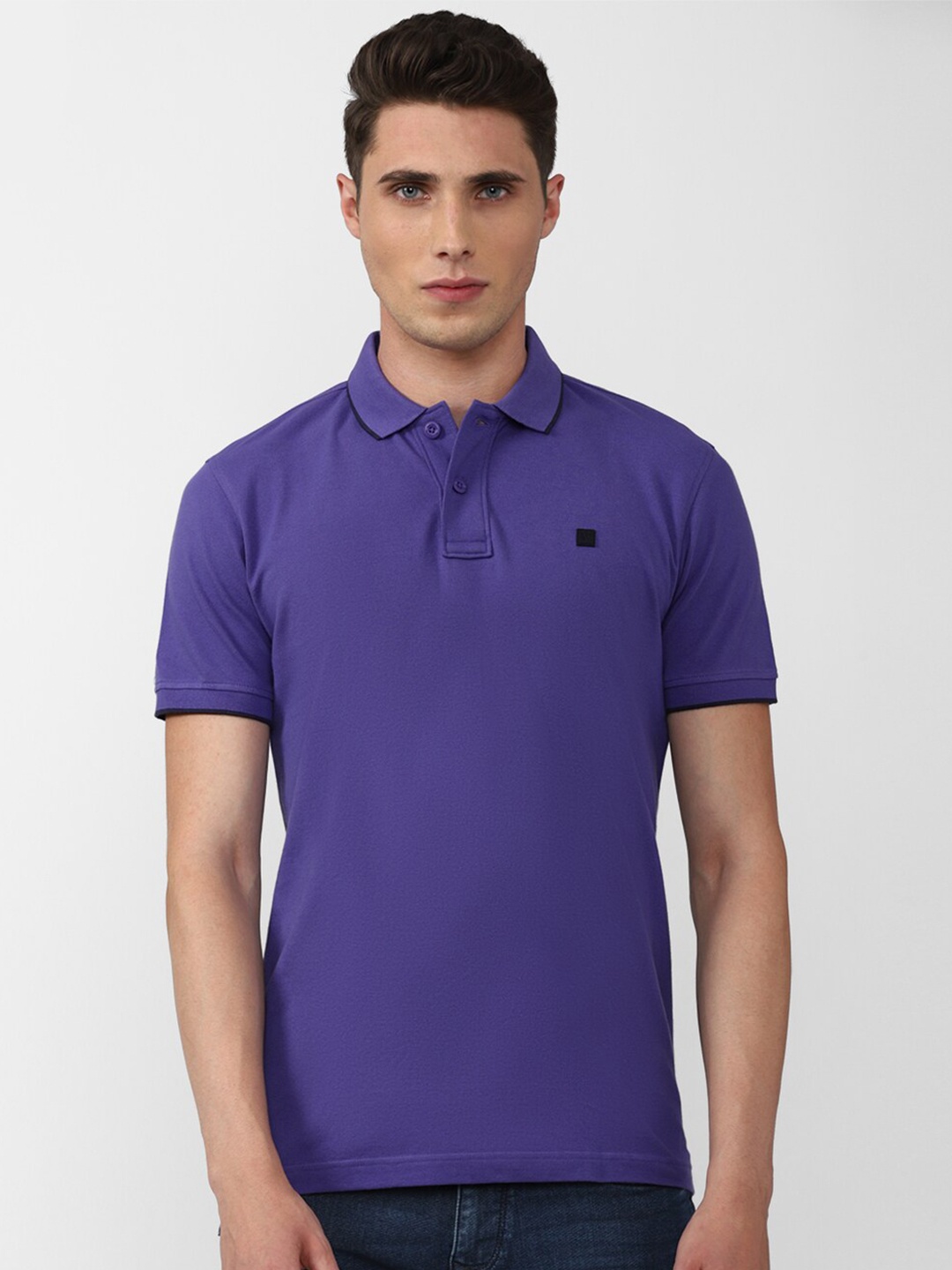 

Van Heusen Sport Men Solid Polo Collar T-shirt, Purple