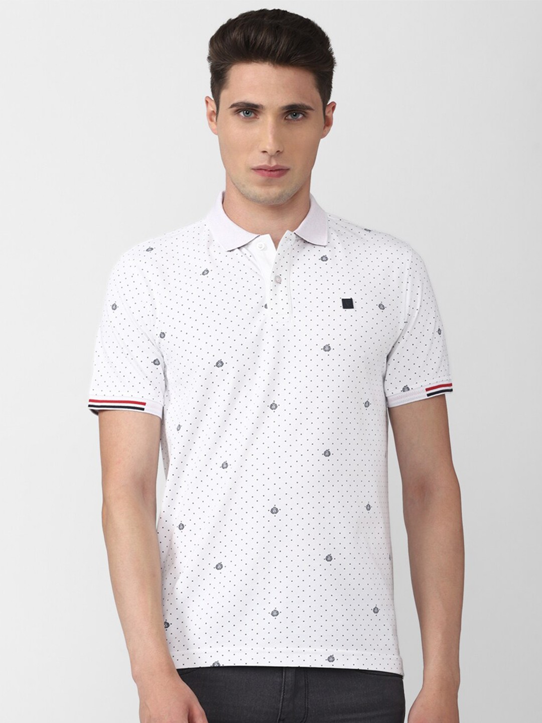 

Van Heusen Sport Men Printed Polo Collar T-shirt, White