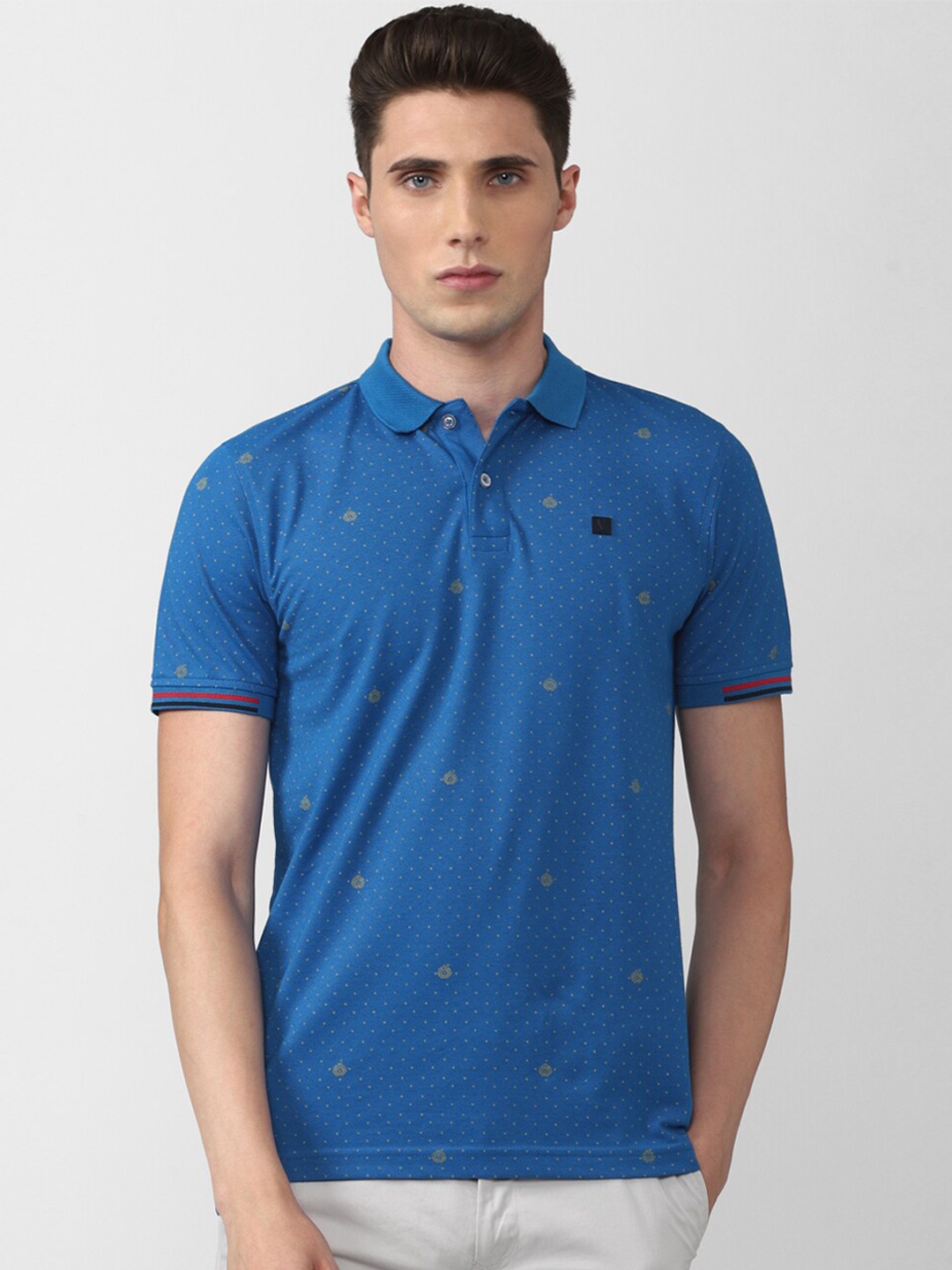 

Van Heusen Sport Men Printed Polo Collar T-shirt, Blue