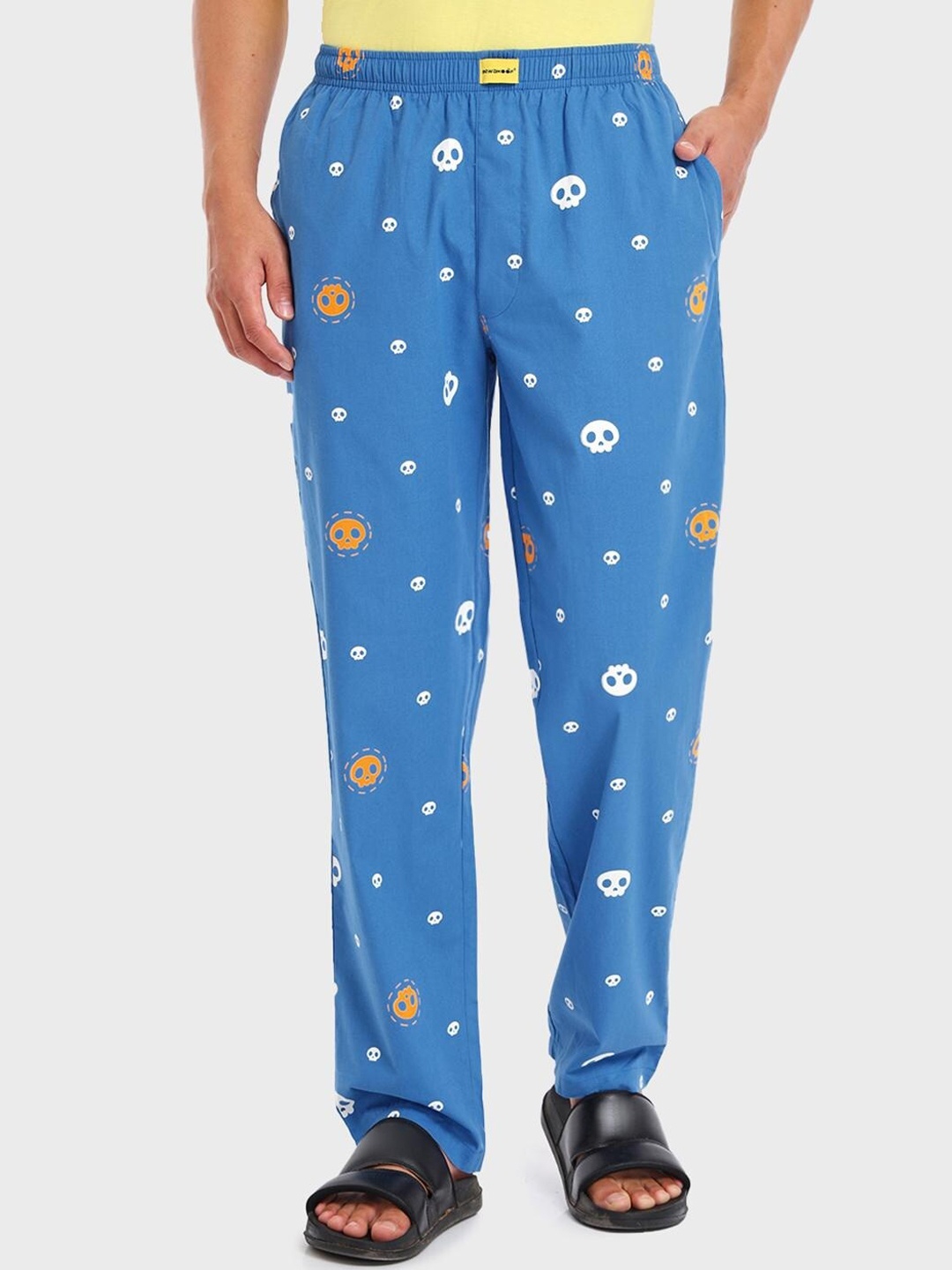 

Bewakoof Men Printed Lounge Pants, Blue