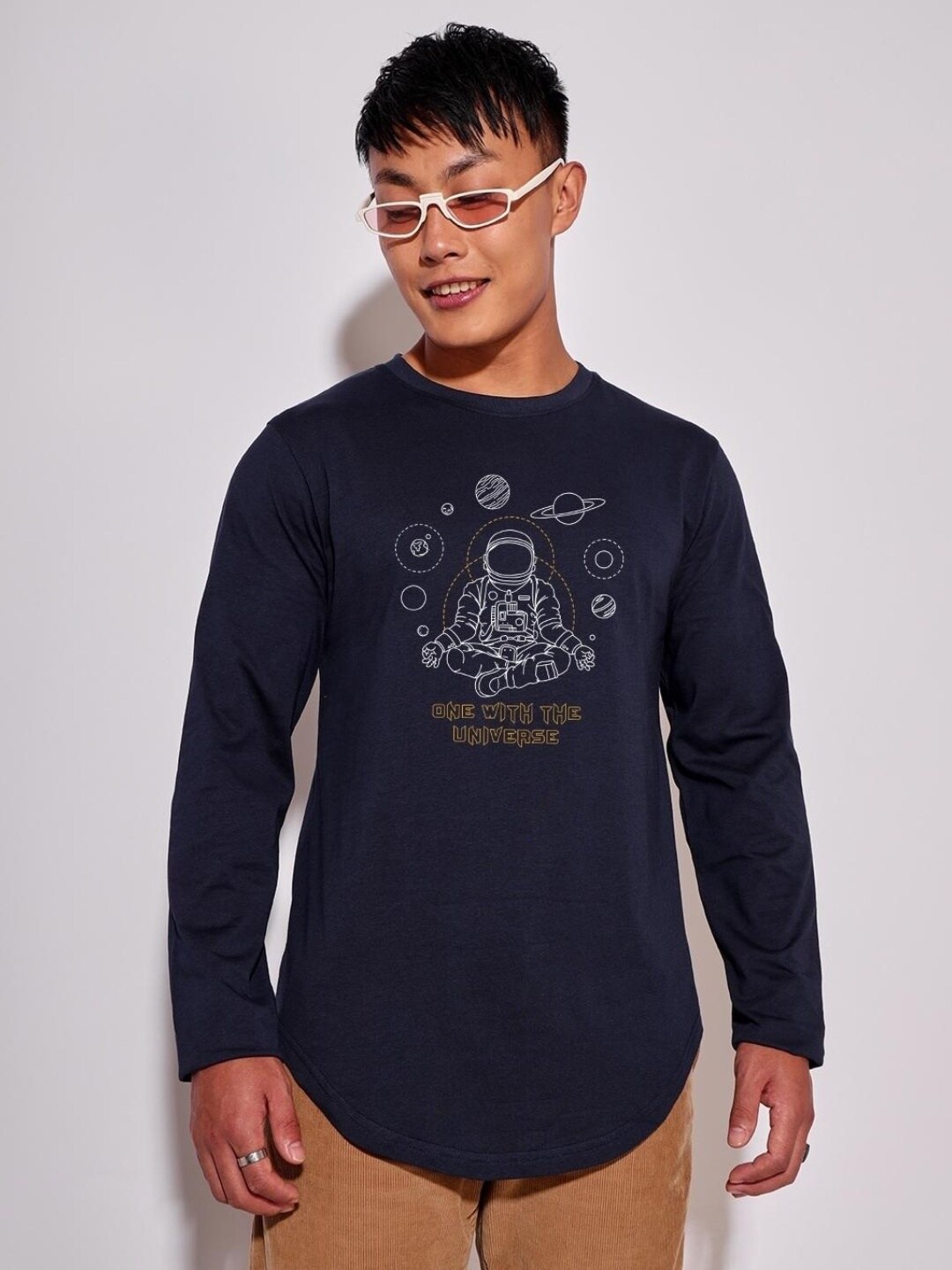 

Bewakoof Men Printed T-shirt, Blue
