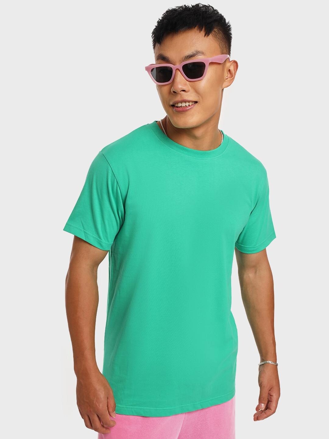 

Bewakoof Men Cotton T-shirt, Green