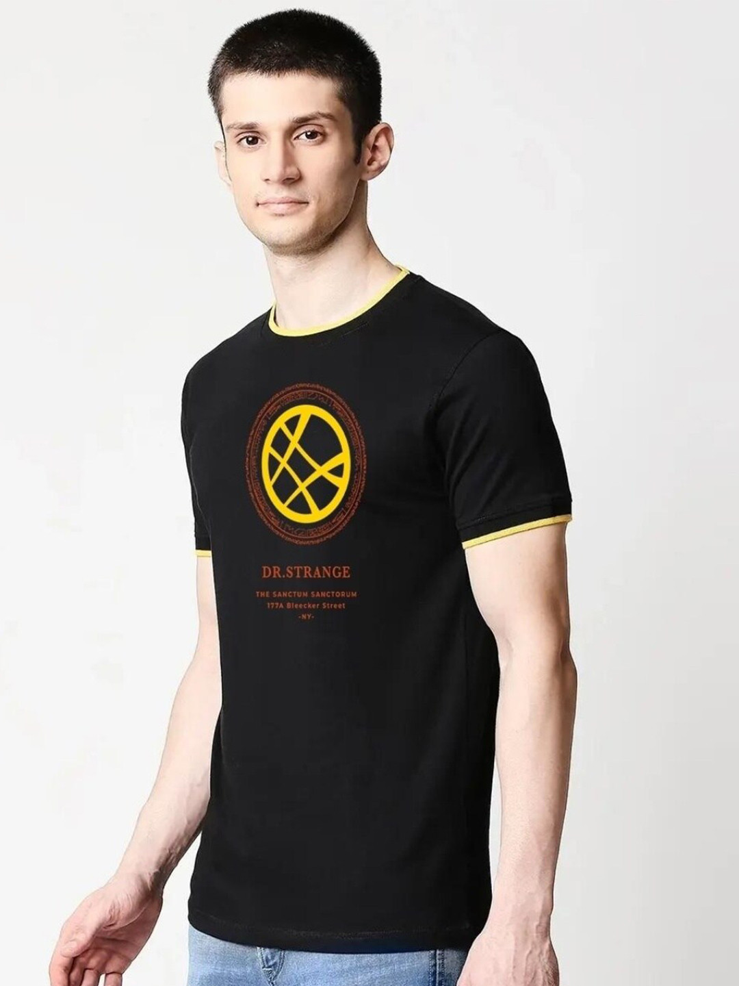 

Bewakoof Men Cotton Printed T-shirt, Black