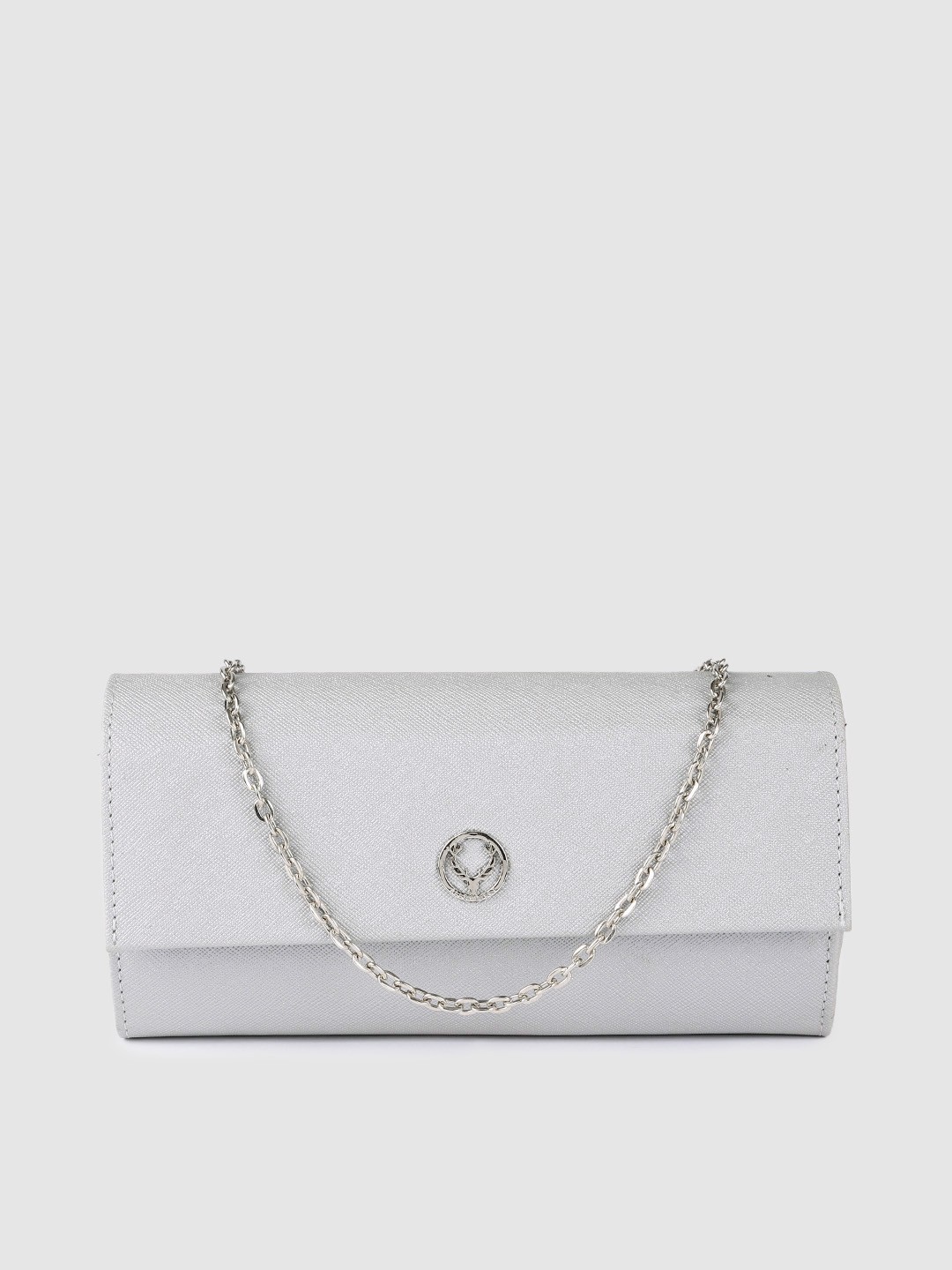 

Allen Solly Women Silver-Toned Solid Two Fold Wallet