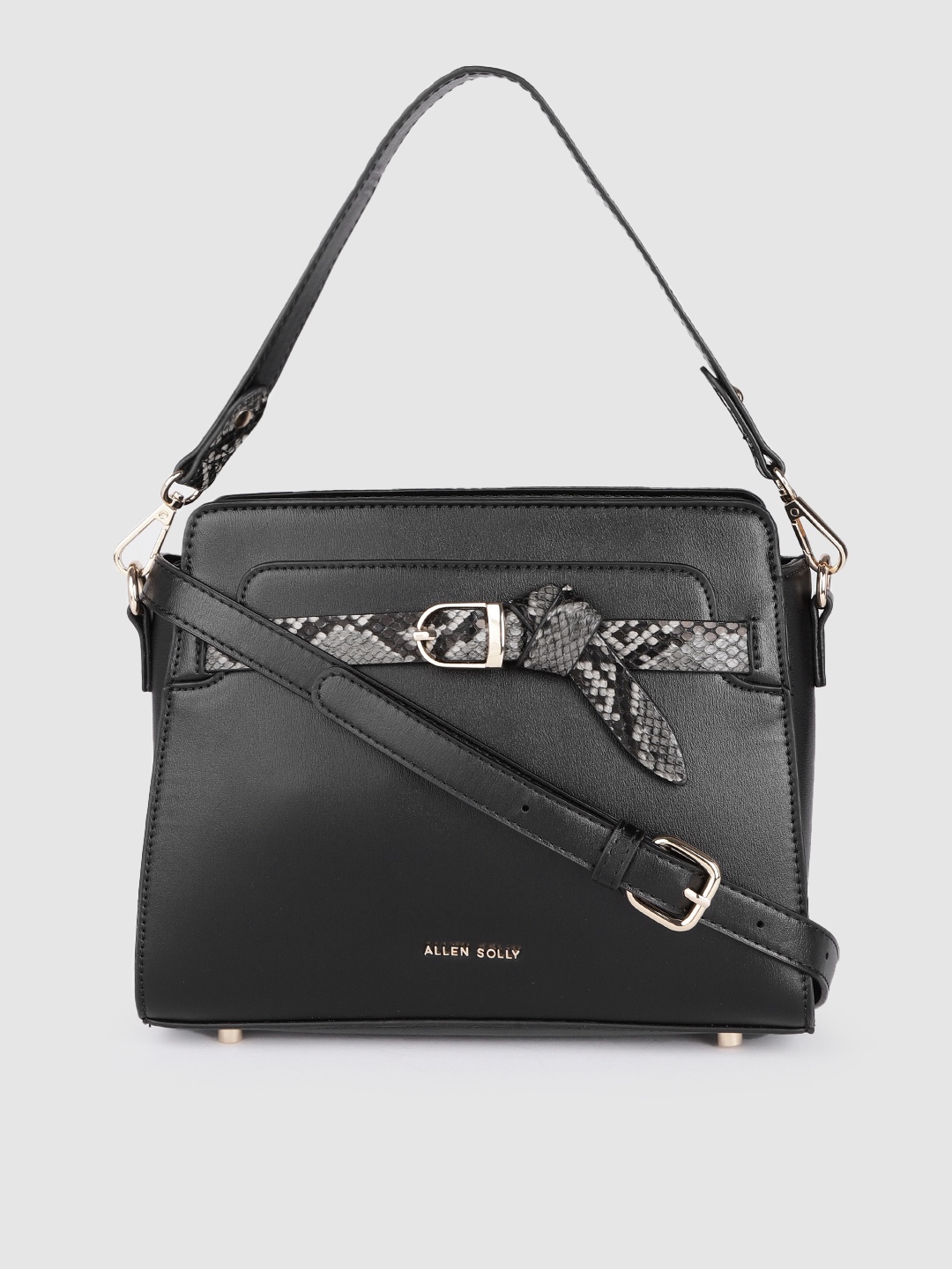 

Allen Solly Women Black Structured Handheld Bag