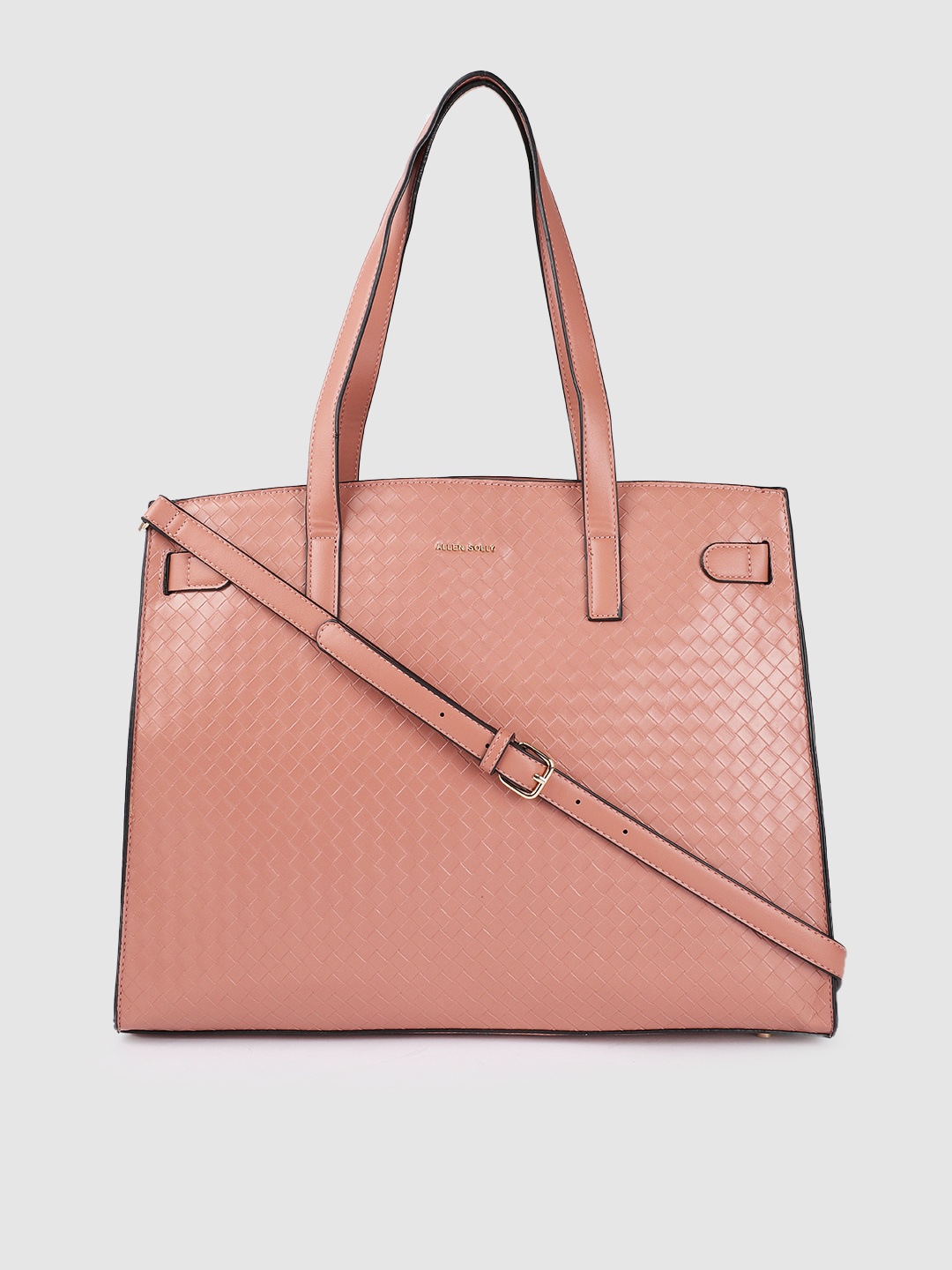 

Allen Solly Pink Textured Shoulder Bag
