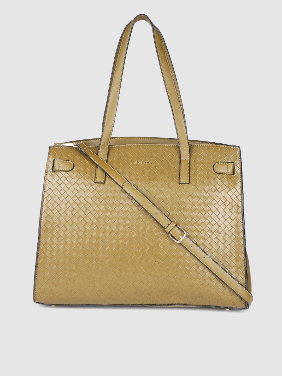 

Allen Solly Women Olive Green Structured Shoulder Bag