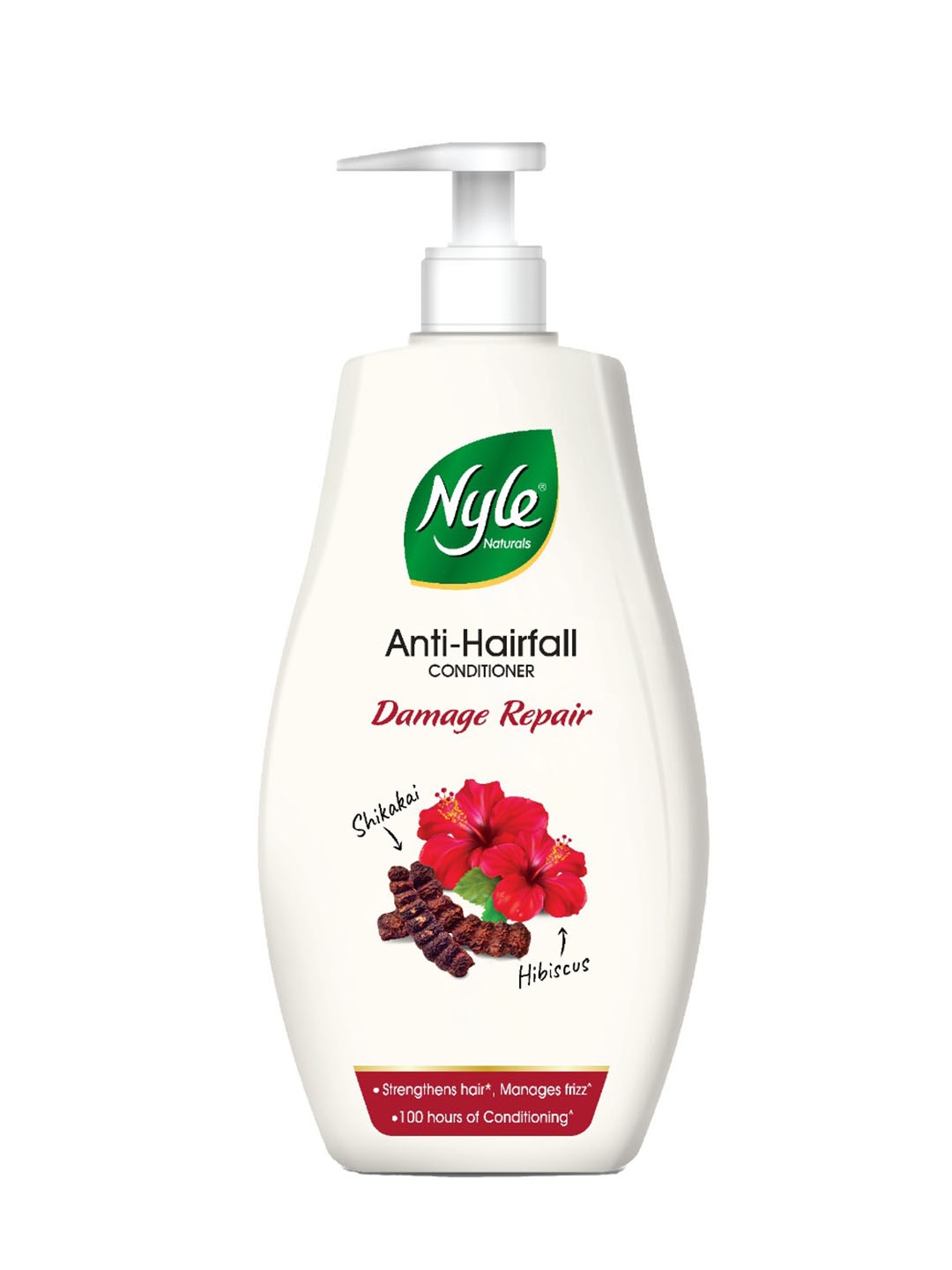 

Nyle Naturals Damage Repair 100H Conditioning Anti-Hairfall Conditioner - Shikakai - 180ml, White
