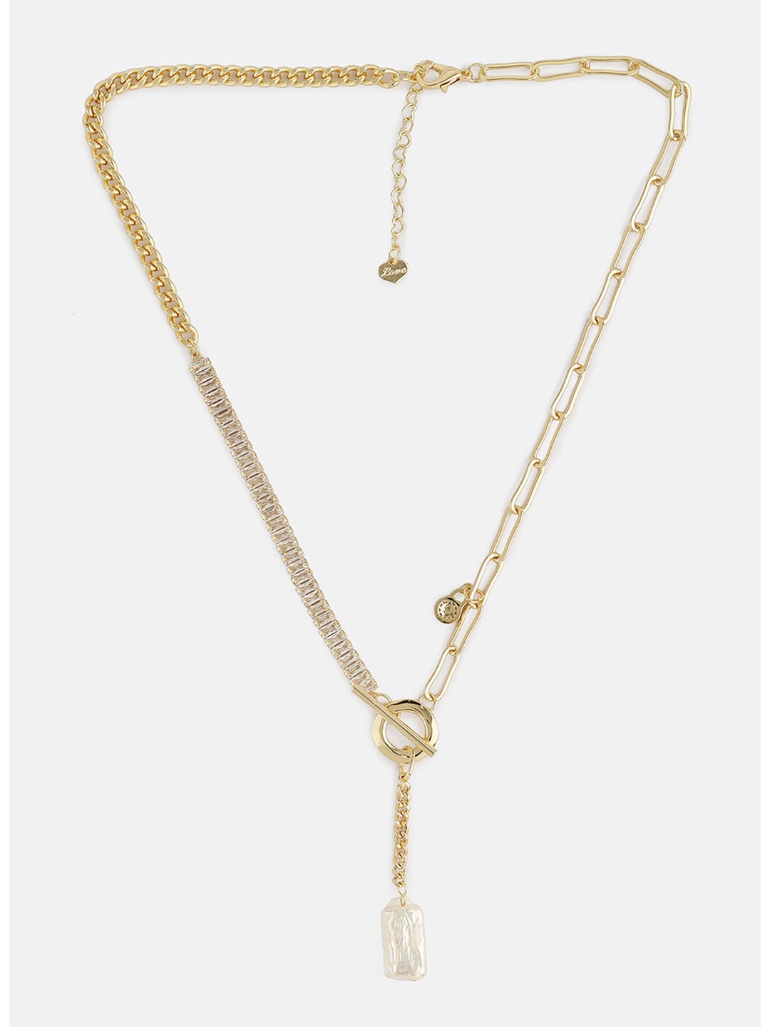 

Kazo Gold-Toned & White Gold-Plated Necklace