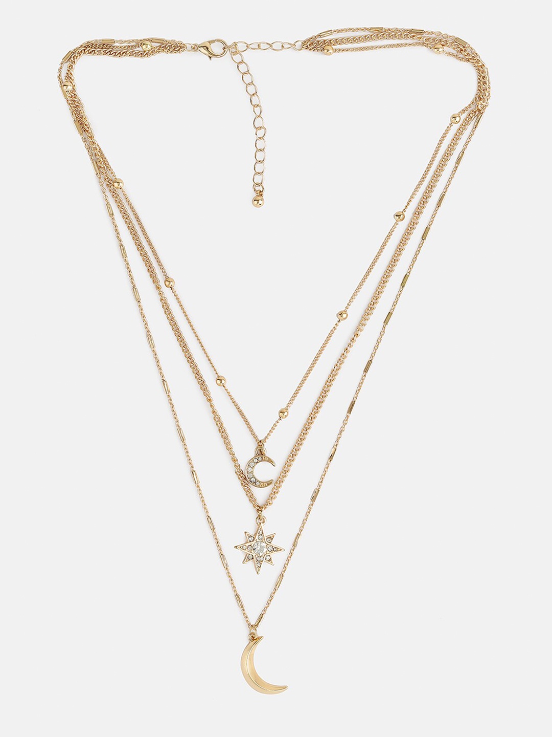

Kazo Gold-Toned & White Gold-Plated Necklace