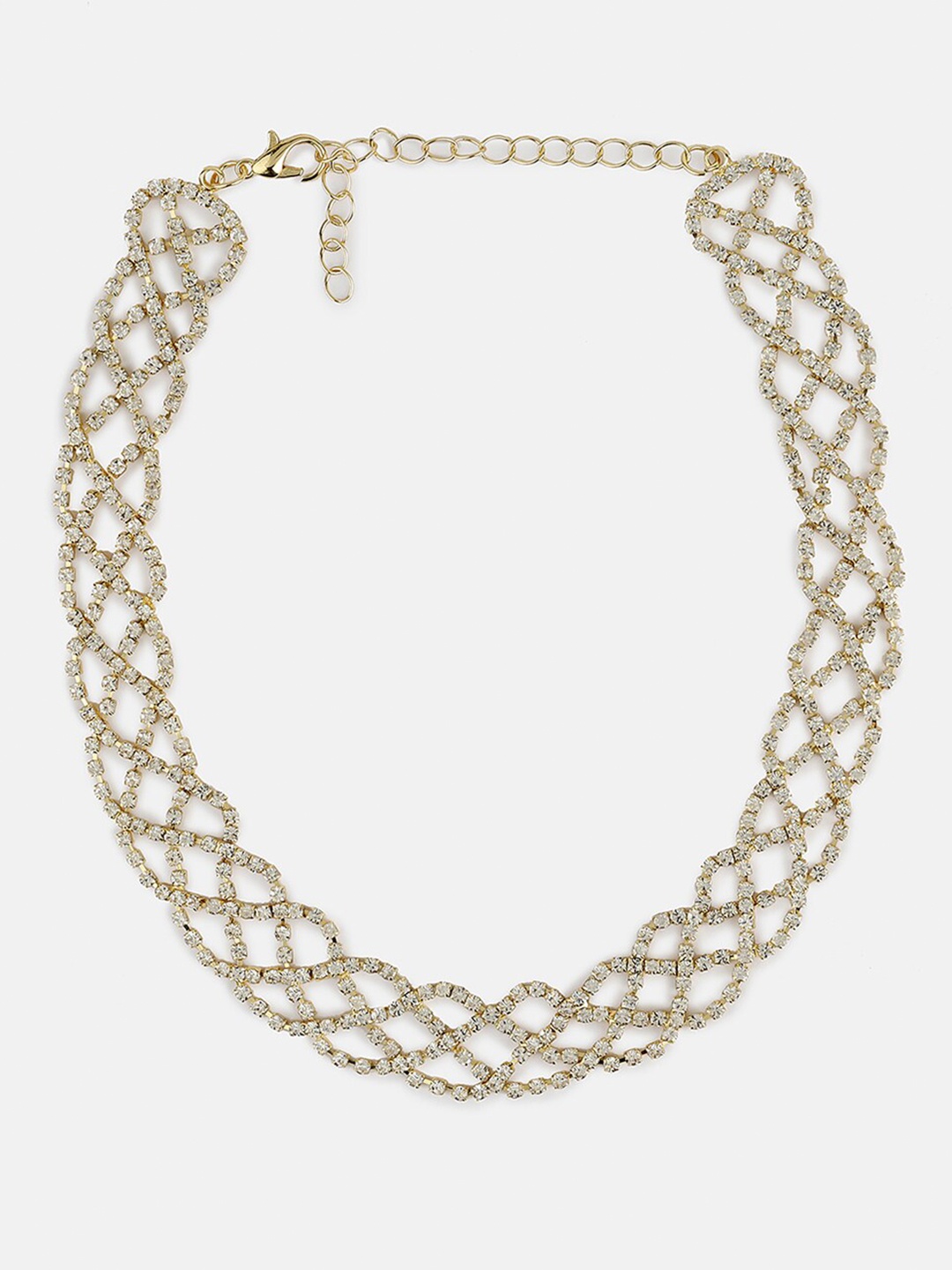 

Kazo Gold-Toned & Silver-Toned Gold-Plated Necklace