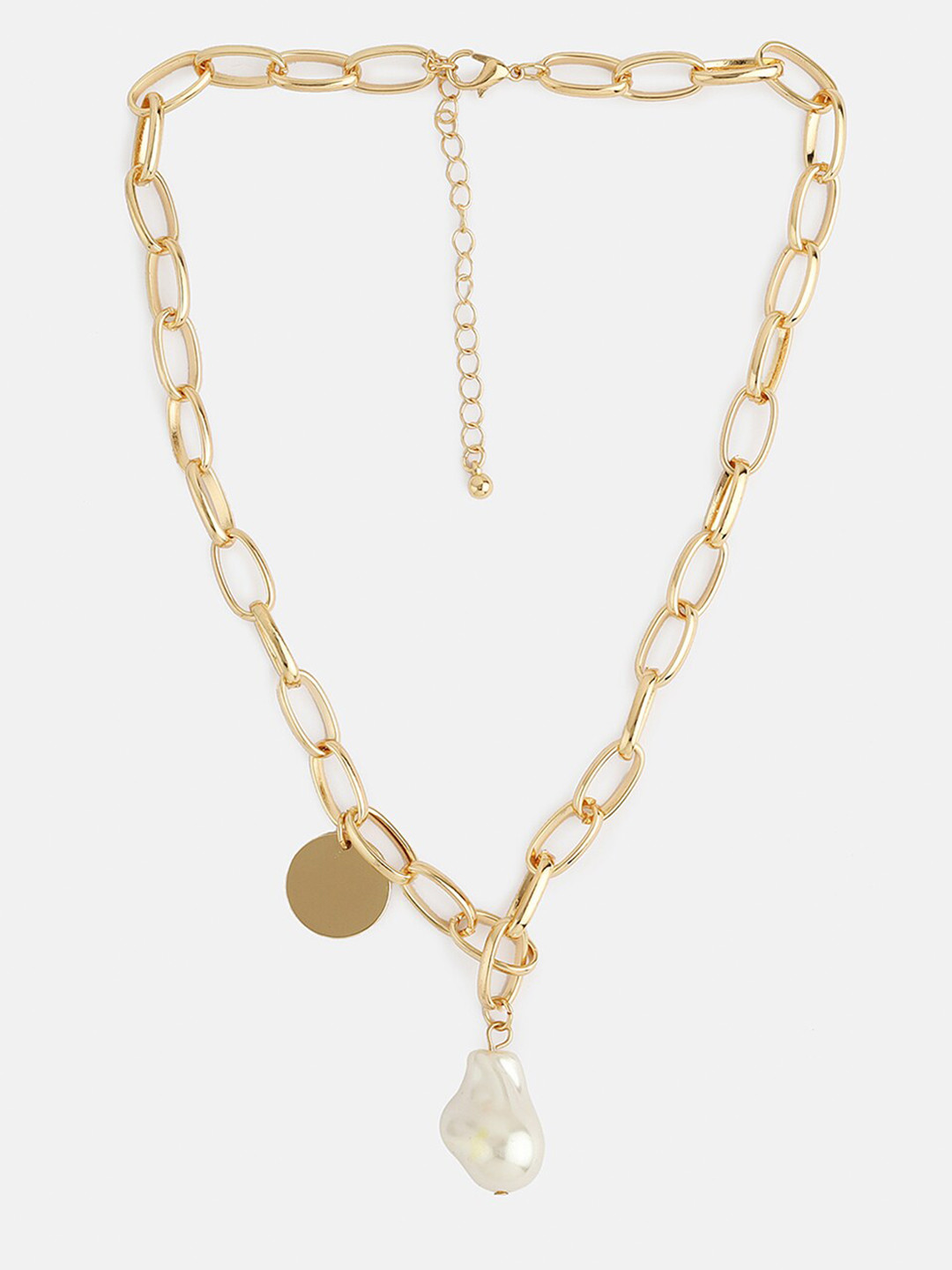 

Kazo Gold-Toned & White Gold-Plated Necklace
