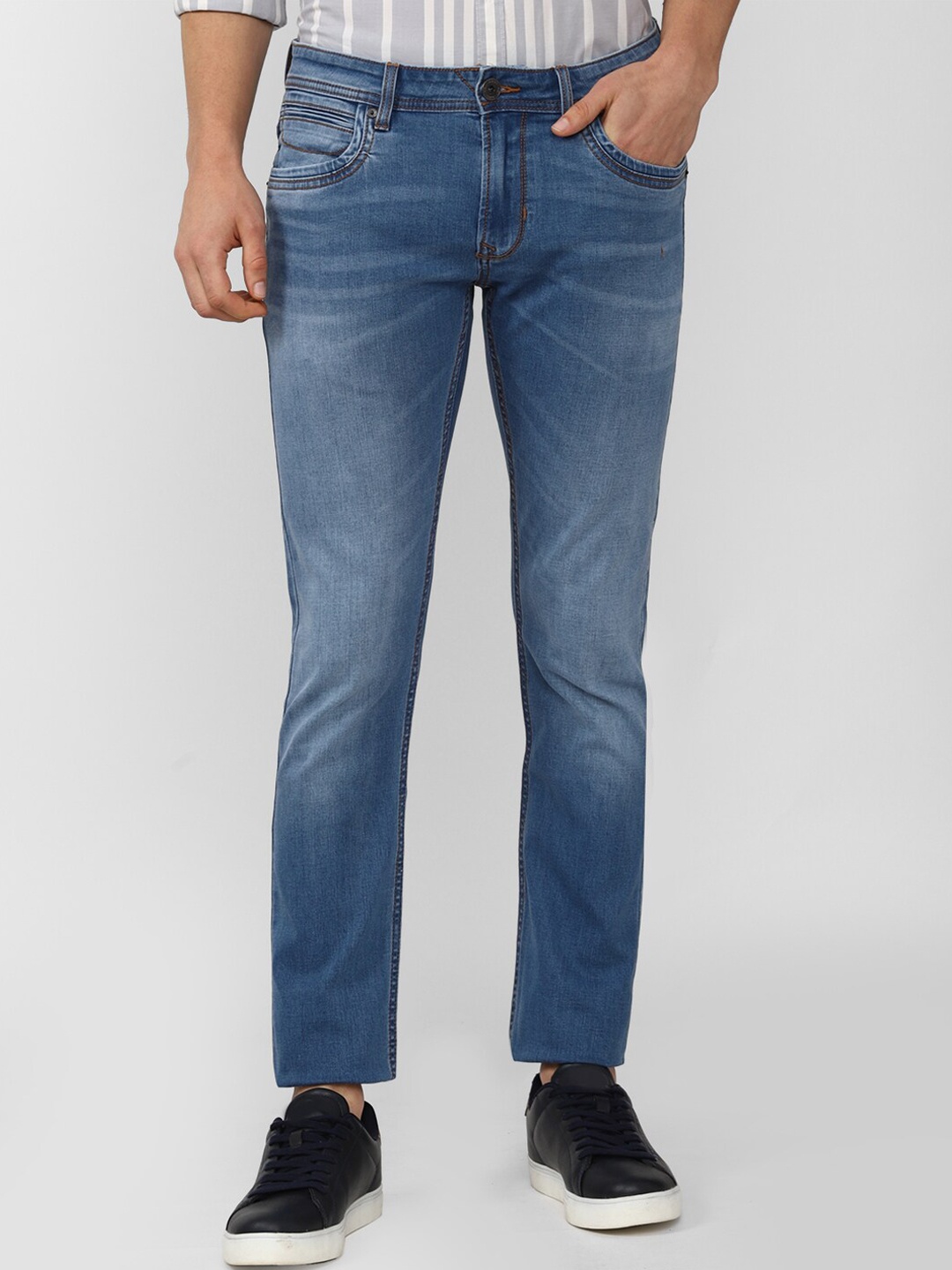 

Peter England Casuals Men Skinny Fit Light Fade Jeans, Blue