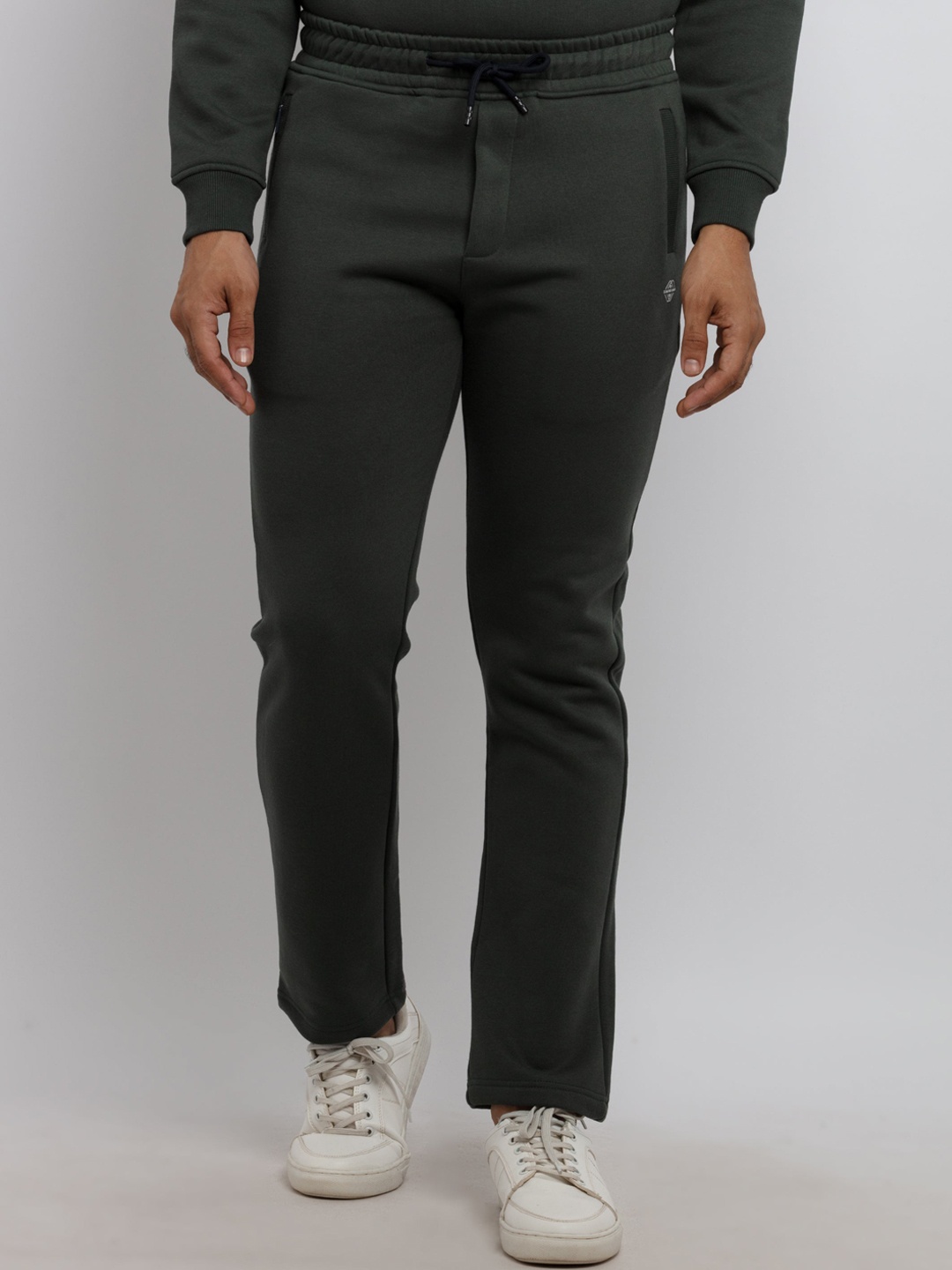 

Status Quo Men Regular Fit Solid Track Pant, Olive