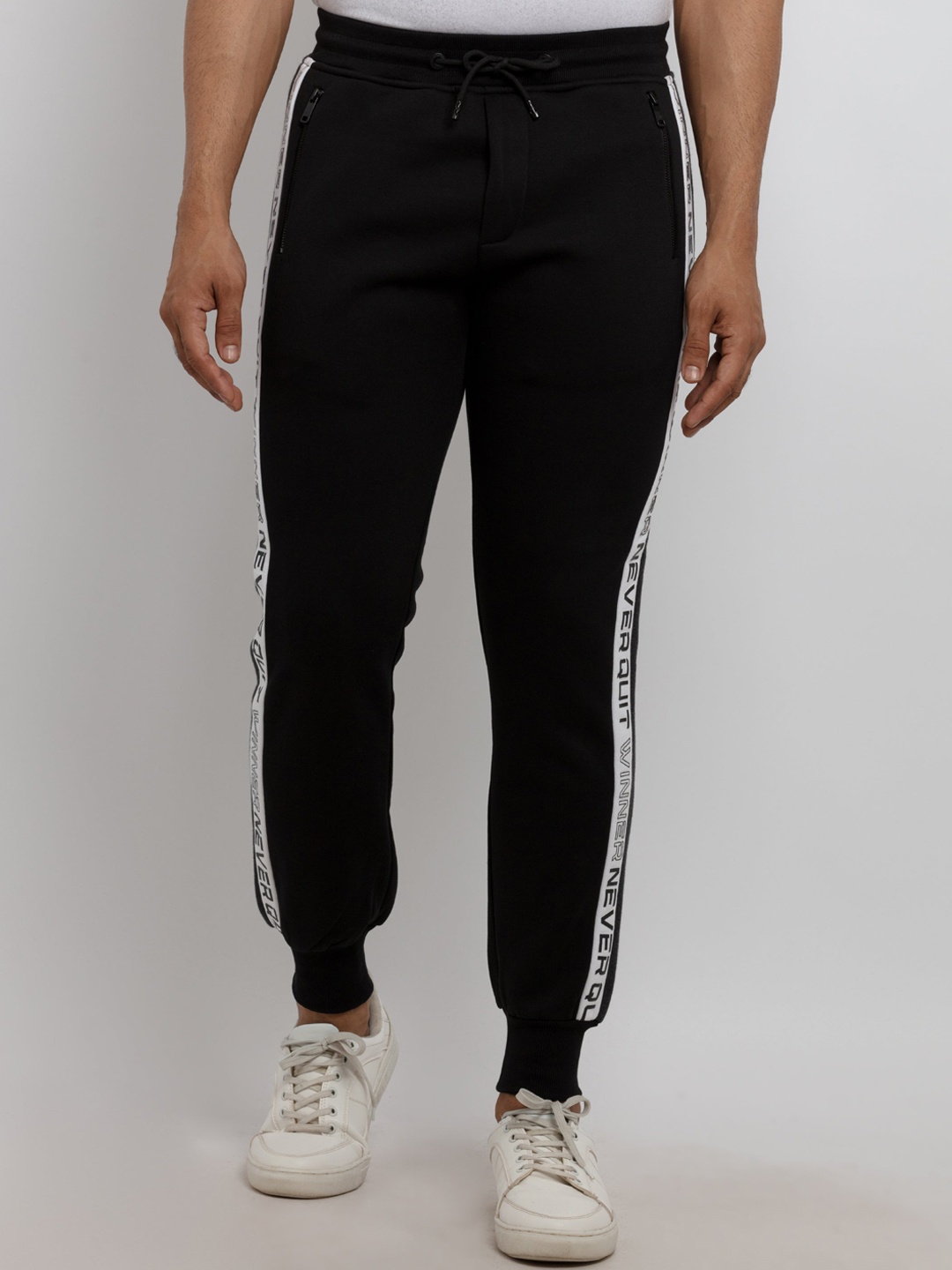 

Status Quo Men Regular Fit Solid Jogger, Black