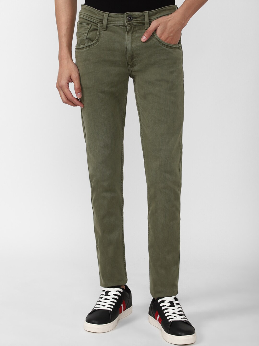 

VAN HEUSEN DENIM LABS Men Skinny Fit Jeans, Olive