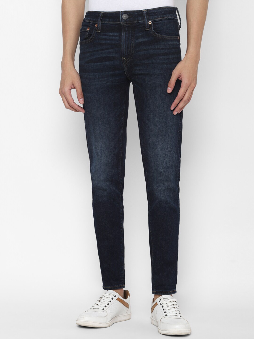 

AMERICAN EAGLE OUTFITTERS Men Blue Skinny Fit Light Fade Jeans