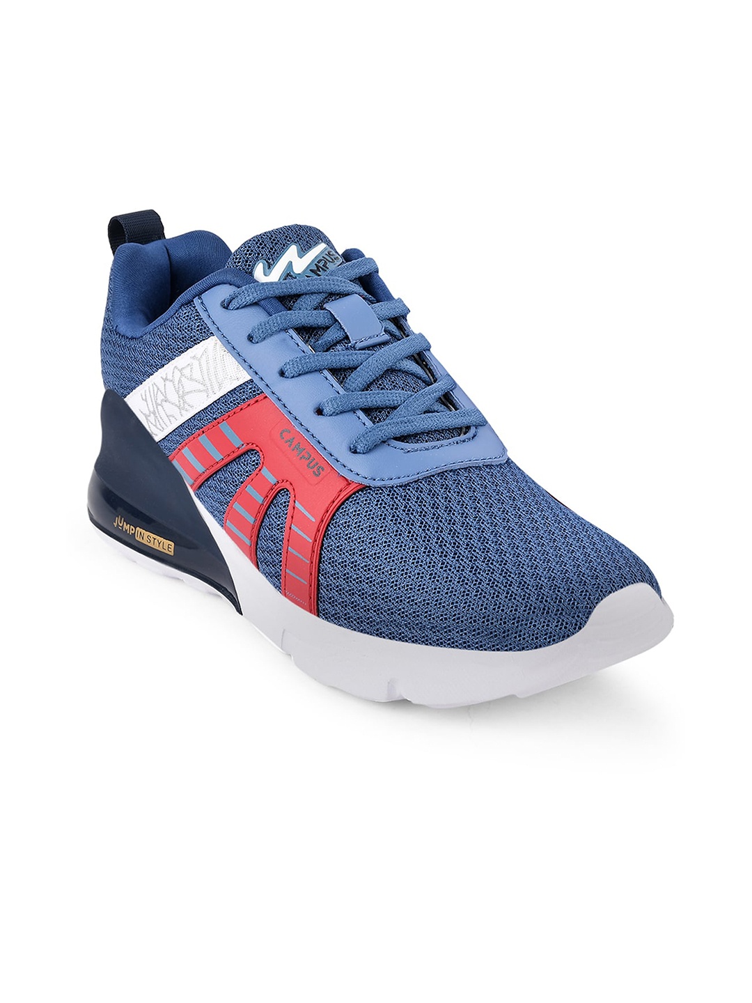 

Campus Unisex Kids Blue Mesh Running Shoes