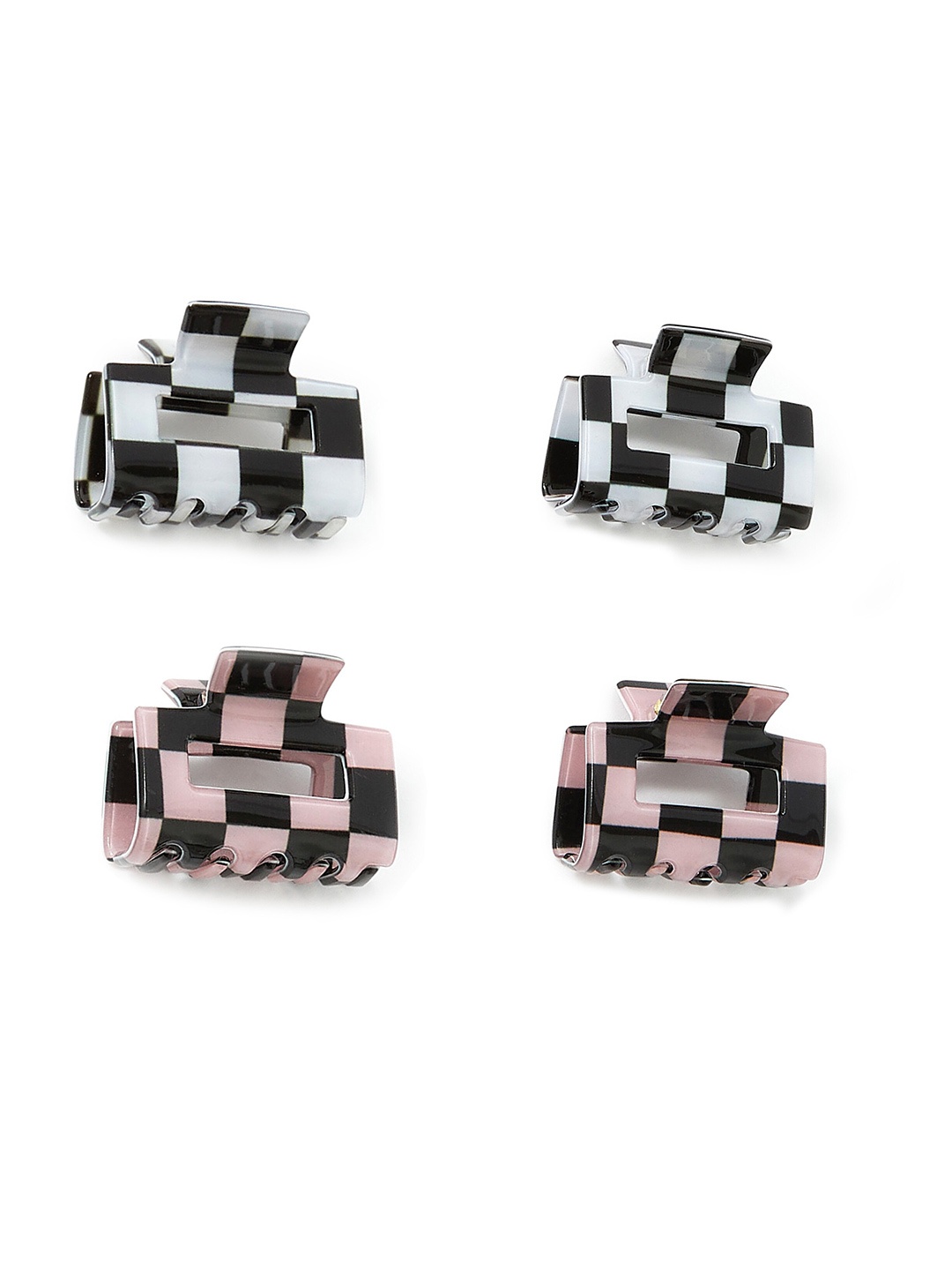 

Accessorize Women Set of 4 Claw Clip, White