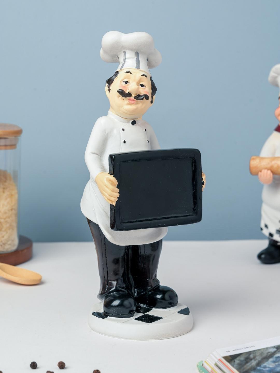 Nestasia Masterchef Dcor With Blackboard Showpieces, White
