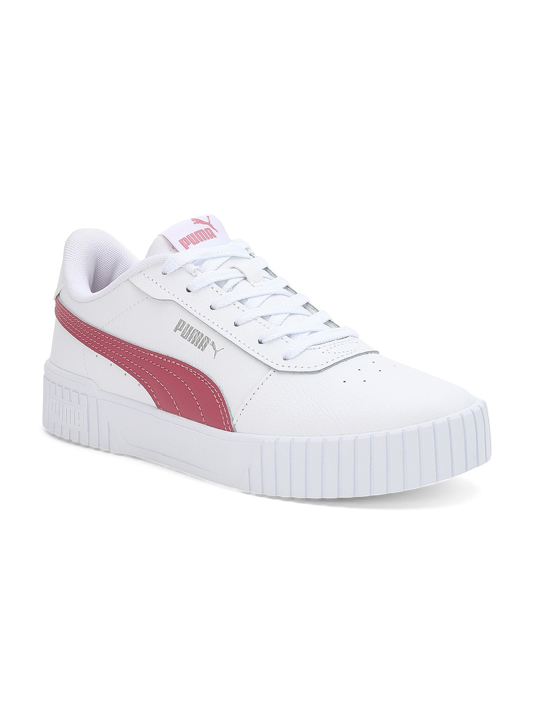 

Puma Women Carina 2.0 Perforated Leather Sneakers, White