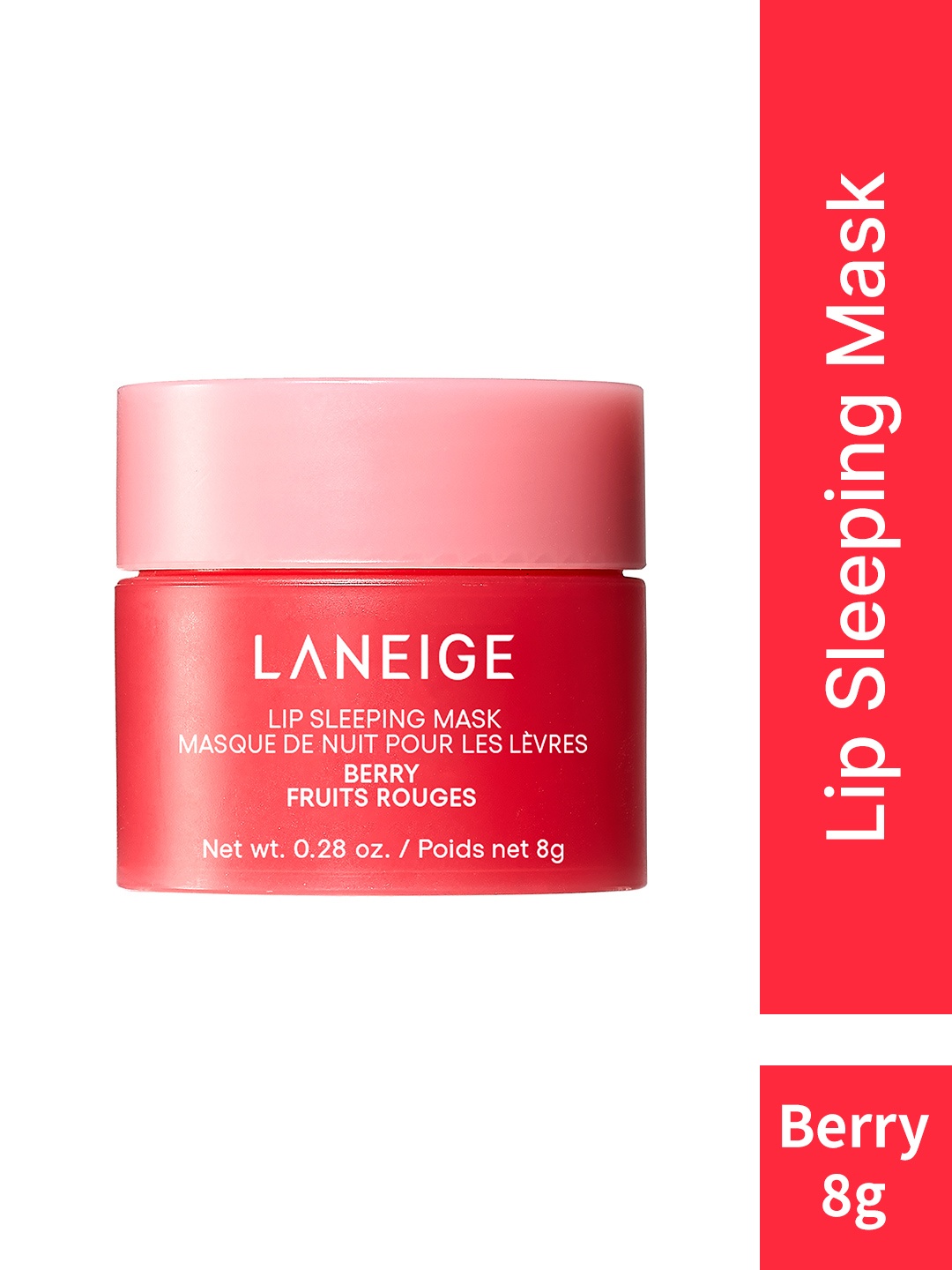

LANEIGE Lip Sleeping Mask EX with Hyaluronic Acid & Vitamin C 8 g - Berry, Pink