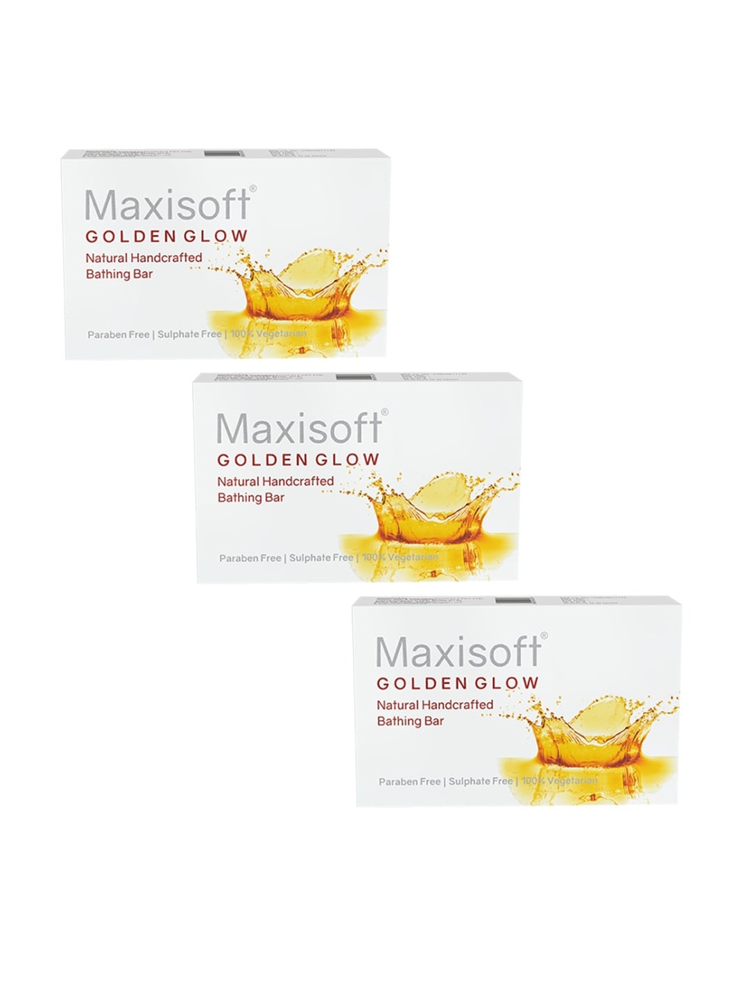

Maxisoft Pack Of 3 Golden Glow bar 75g, Na