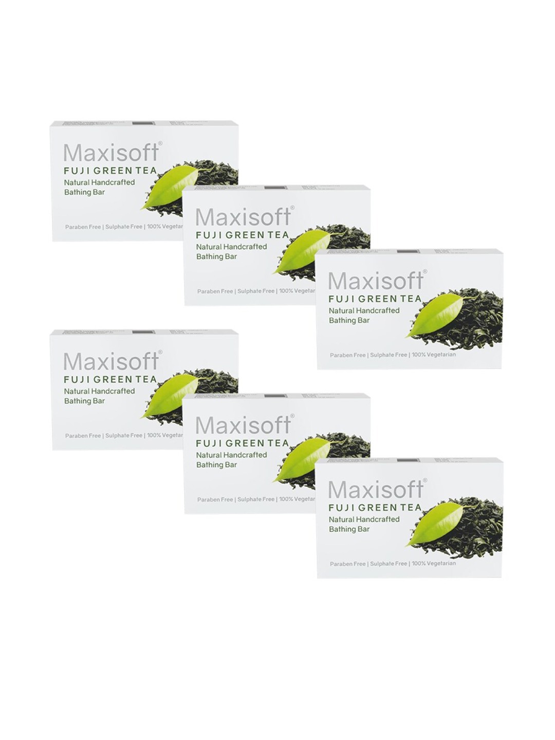 

Maxisoft Set Of 6 Fuji Green Tea Bathing Bar 450gm, Na