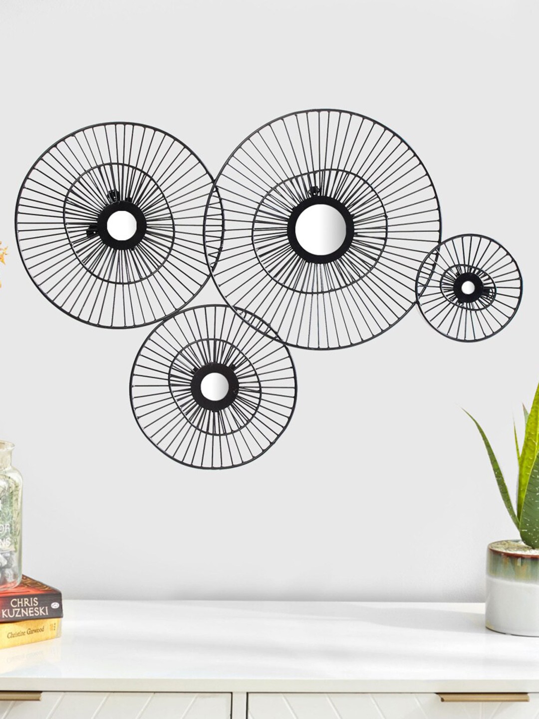 

Home Centre Splendid Mario Black Metal Wall Art
