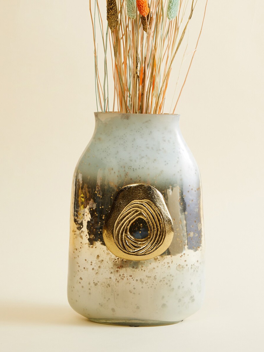 

Home Centre Textured Glass Vases, Gold