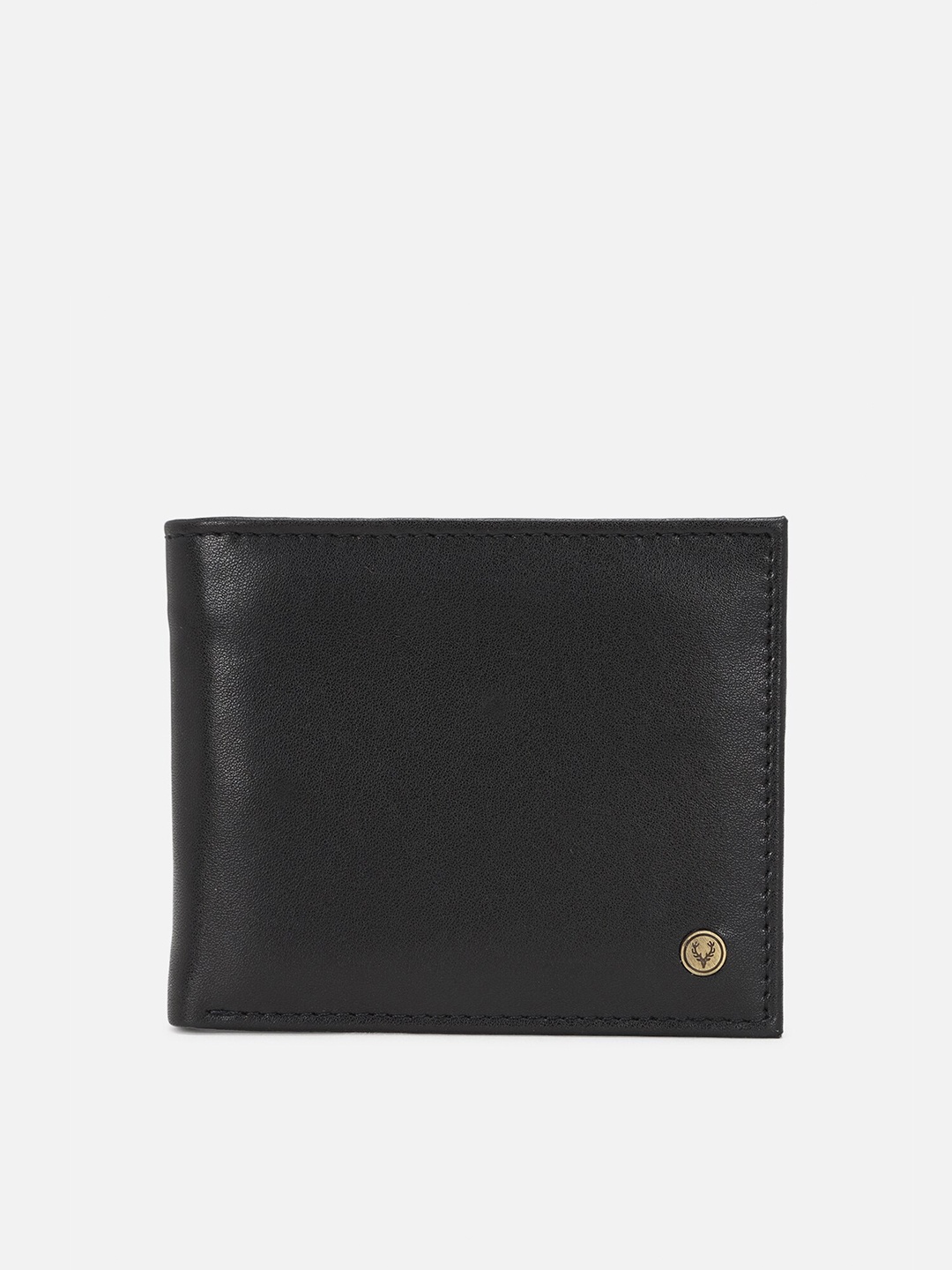 

Allen Solly Men Leather Two Fold Wallet, Black