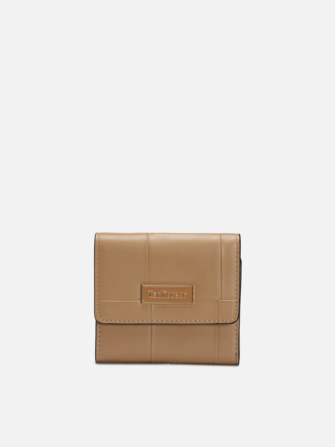 

Van Heusen Woman Women Textured PU Two Fold Wallet, Brown