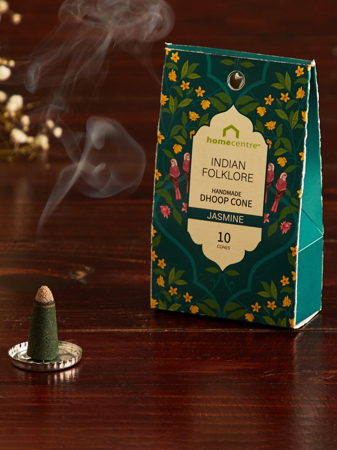 

Home Centre Set of 10 Corsica Bela Handmade Jasmine Dhoop Cone, Green
