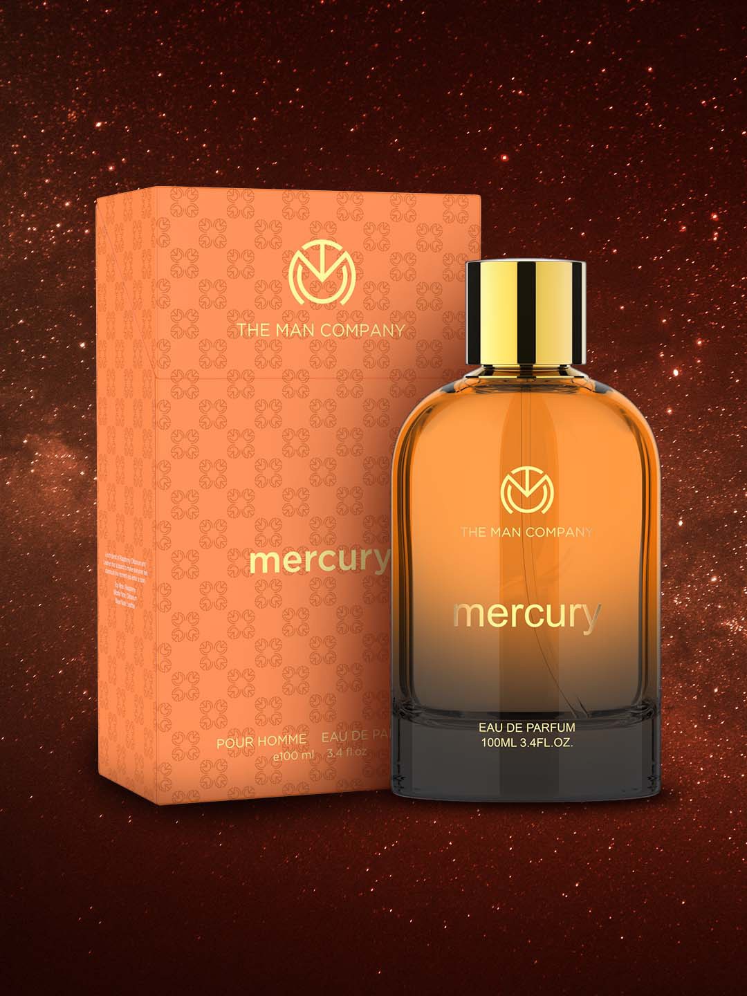 

THE MAN COMPANY Mercury Long Lasting Eau De Parfum - 100 ml, Orange